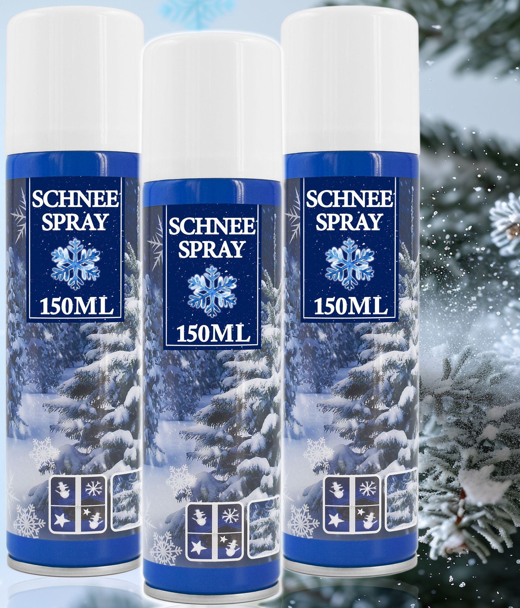 Der Kunstschnee ist ideal für die perfekte Dekoration zu Weihnachten!