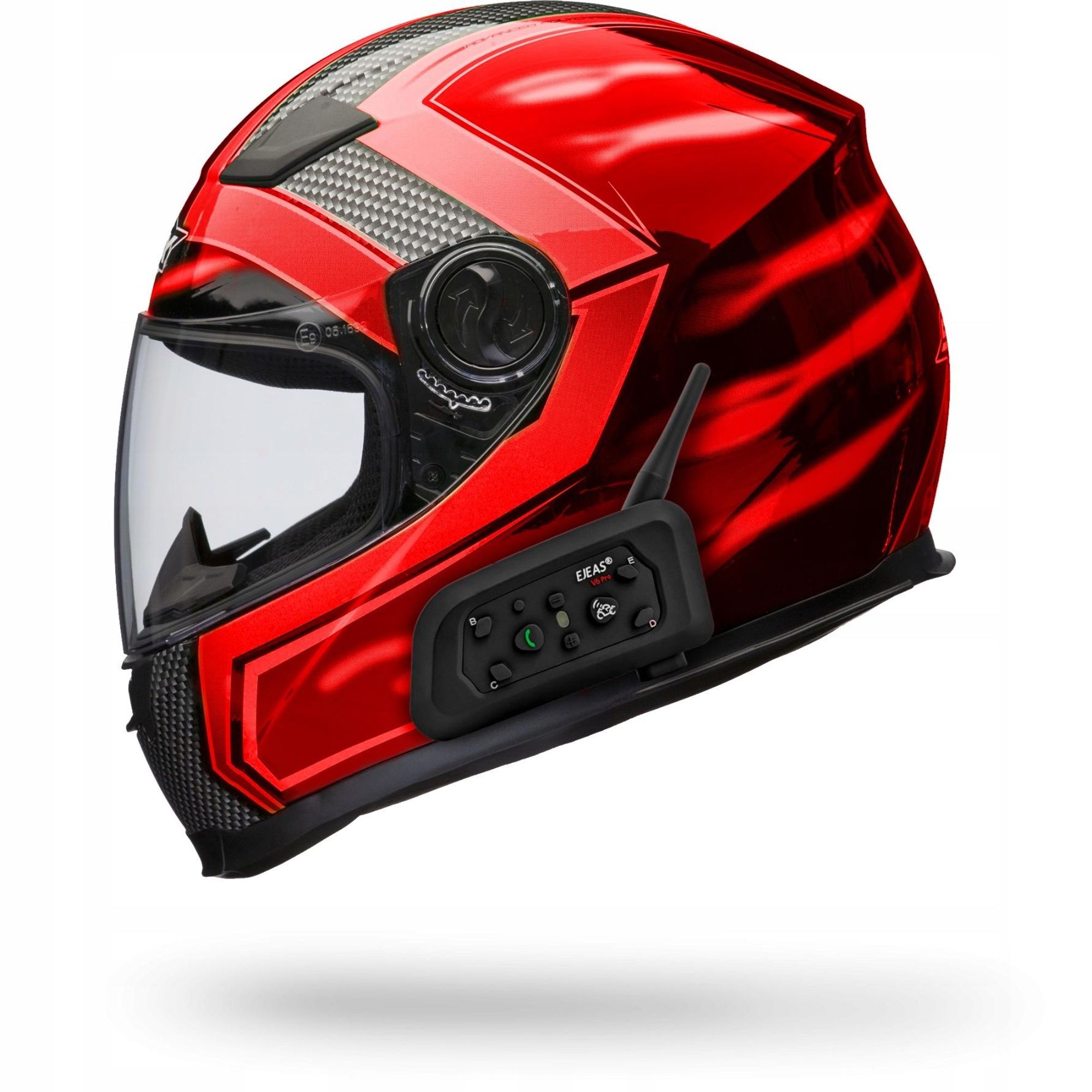 Interkom Motocyklowy Ejeas V6 Pro+ Plus USB-C Bluetooth 1200m Aplikacja EUC