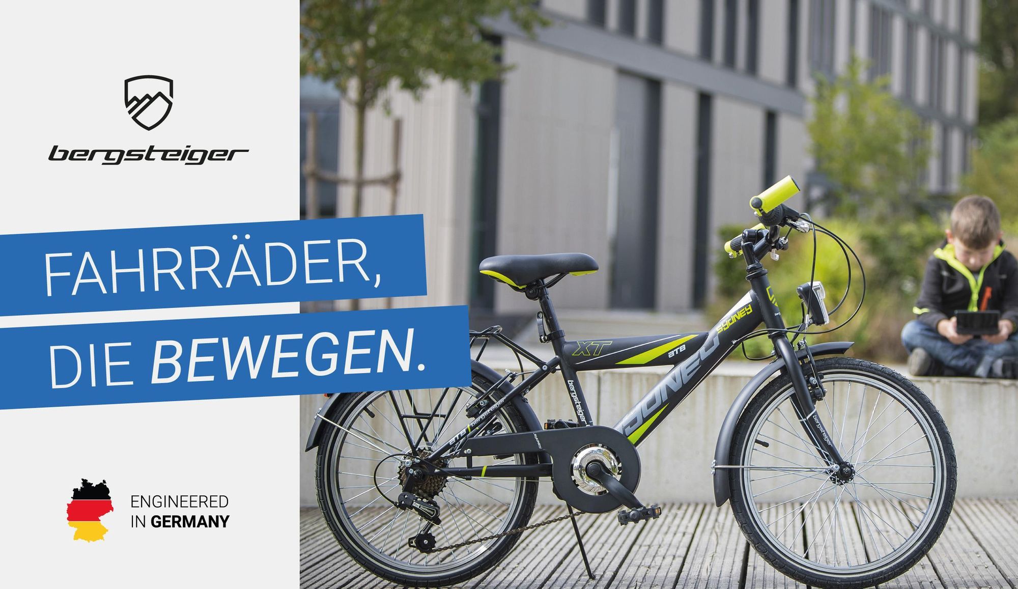 Bergsteiger Sydney 20 Zoll Kinderfahrrad, geeignet für 6, 7, 8, 9 Jahre, StVZO, Shimano 6 Gang-Schaltung, Jungen-Fahrrad mit Dynamo-Licht