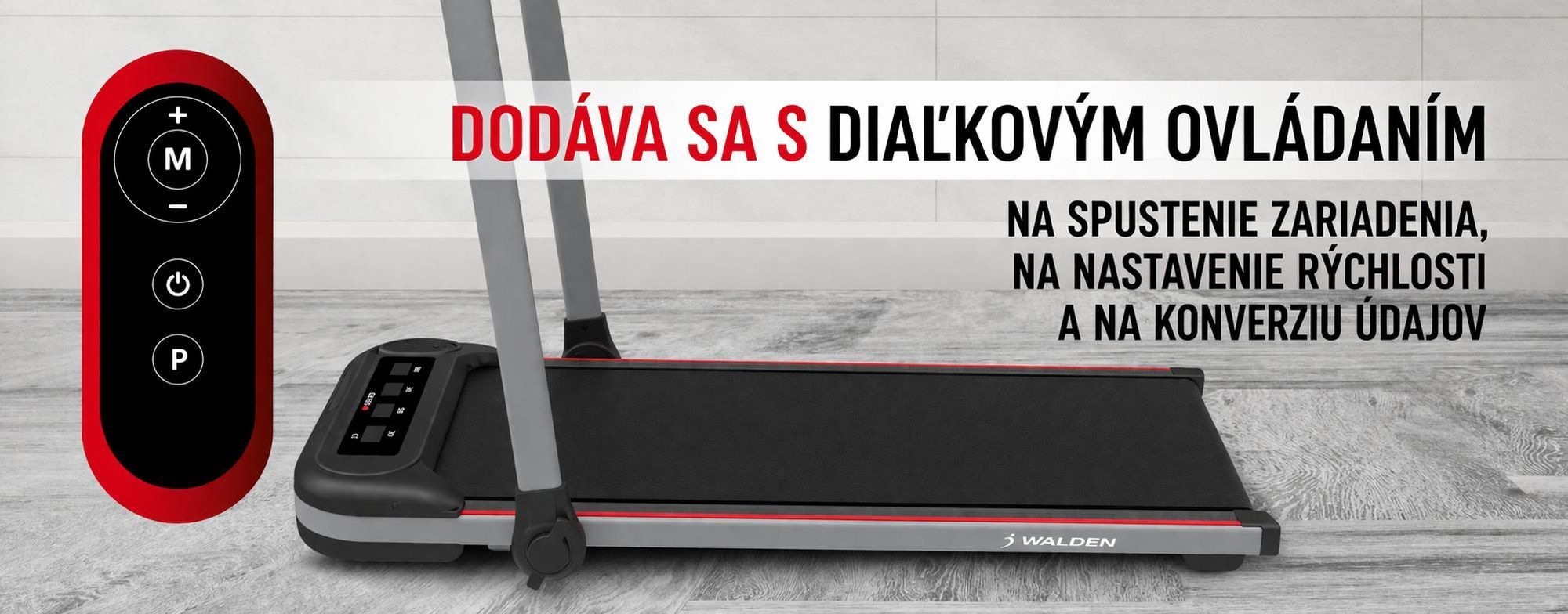 Skladacia bežecká plocha a chodiaci pás Walden F2600 2 v 1, rýchlosť do 10 km/h, elektrický chodiaci stroj pod písací stôl do domácnosti aj kancelárie