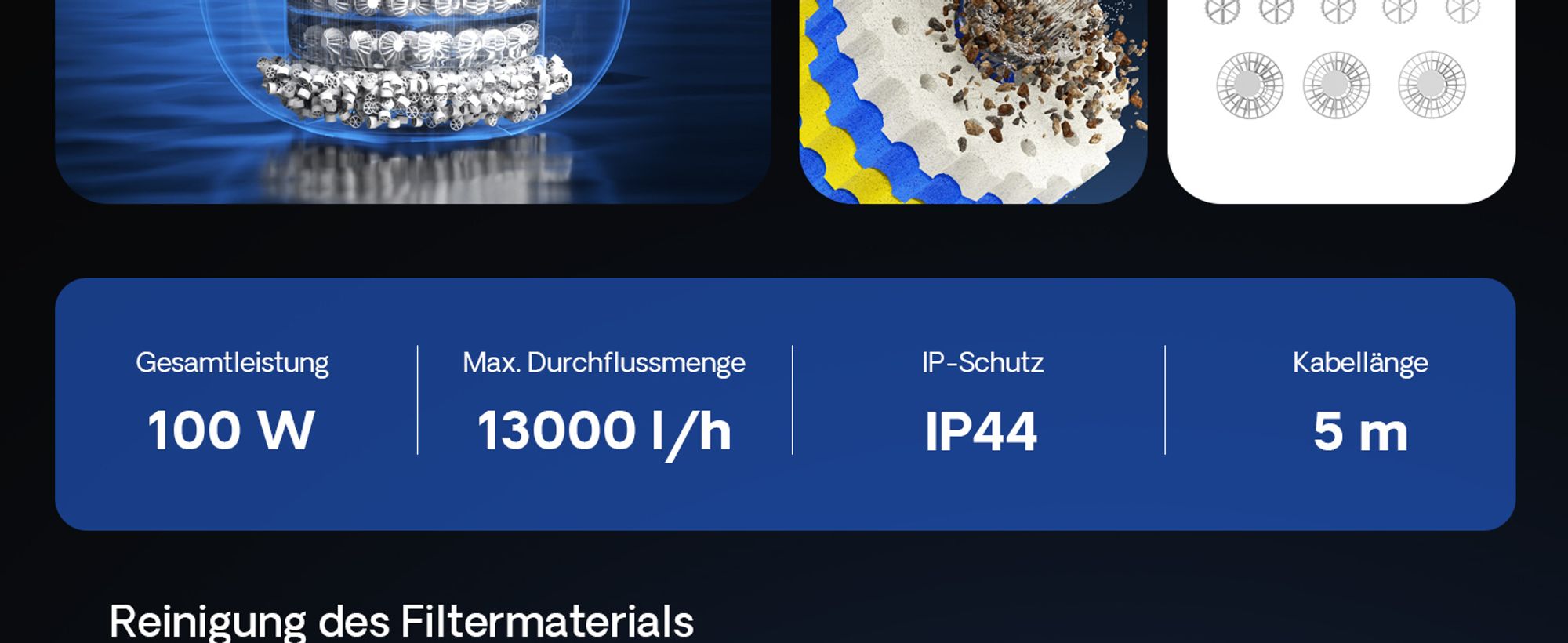 SunSun CPA-50000 Druckteichfilter 13.000 l/h / 55 W UVC Einheit, Teichdruckfilter für Teiche bis 80.000 Liter, Teichklärer, Filteranlage