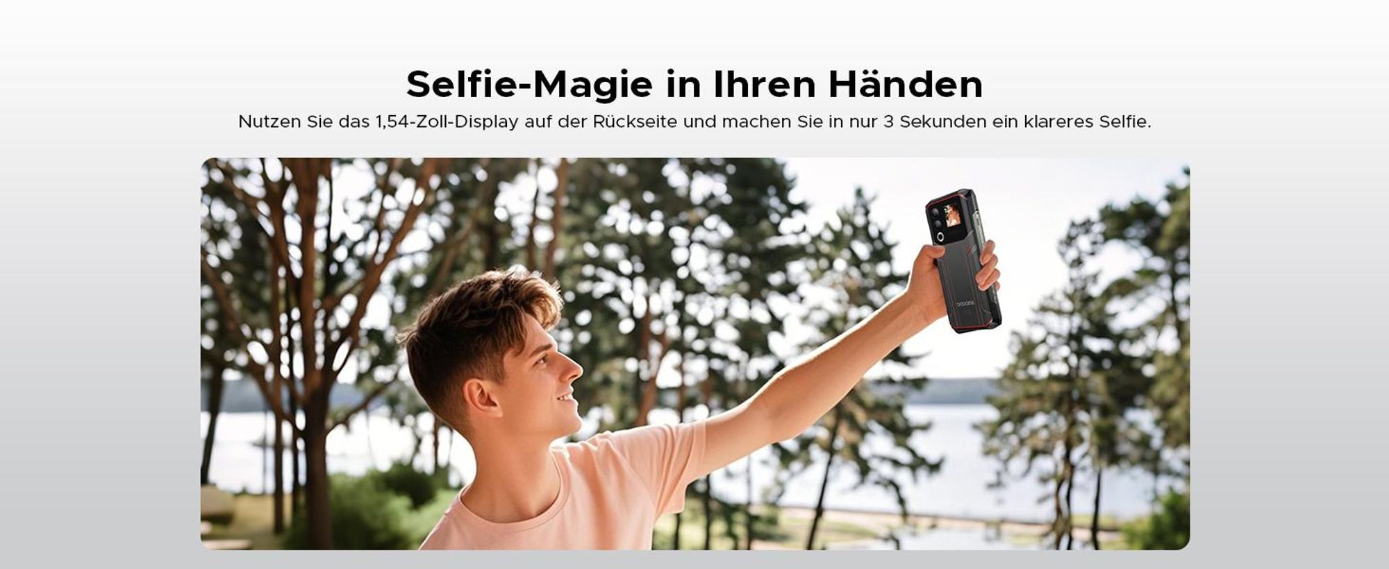 DOOGEE Blade20 Ultra Smartphone Handy, 1,54" Zusatzdisplay, 10300mAh Akku, 8GB+512GB, 6,6" 90Hz, 50MP, NFC, Fingerabdruck, IP68, ohne Vertrag