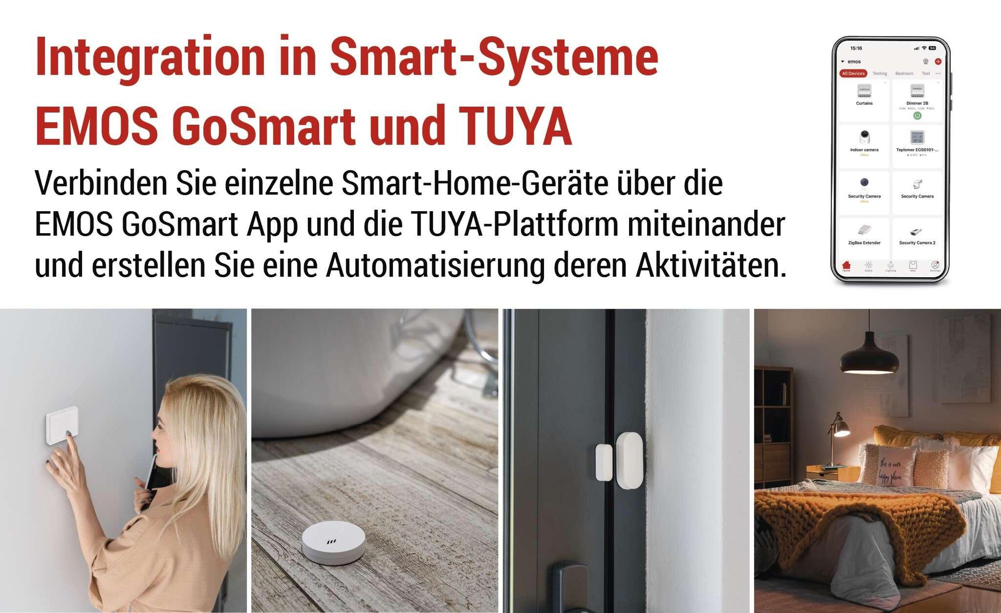 EMOS GoSmart - Zigbee Repeater - USB Signalverstärker für Zigbee Gateway - TUYA, LIDL, Smartlife kompatibel - 2,4 GHz WiFi - USB - weiß, H5022