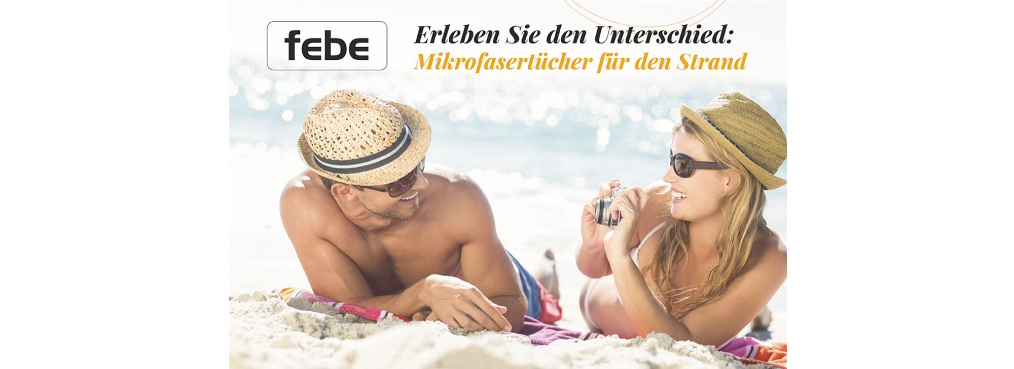 FEBE Strandtuch XXL 100x180 cm Mikrofaser Stranddecke Badetuch Handtuch