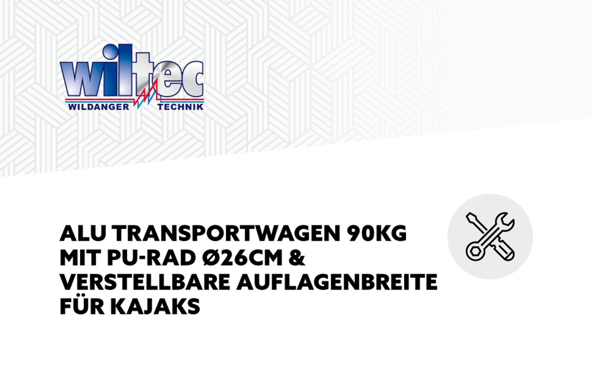 Wiltec verstellbarer Alu Kanuwagen bis 90 kg, Transportwagen für Boote, Kanus und Kajaks, SUP-Trolley mit Polstern, ⌀22 cm große PolyurethanRäder & Gurtbändern, SUP-Wagen mit verstellbarer Auflagebreite