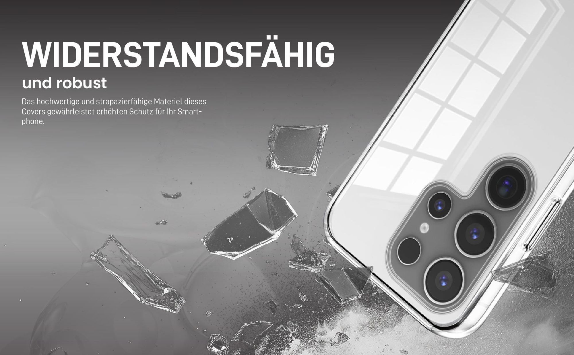 Transparentes Front Back Cover für Samsung Galaxy S26 Ultra mit Aufprallschutz