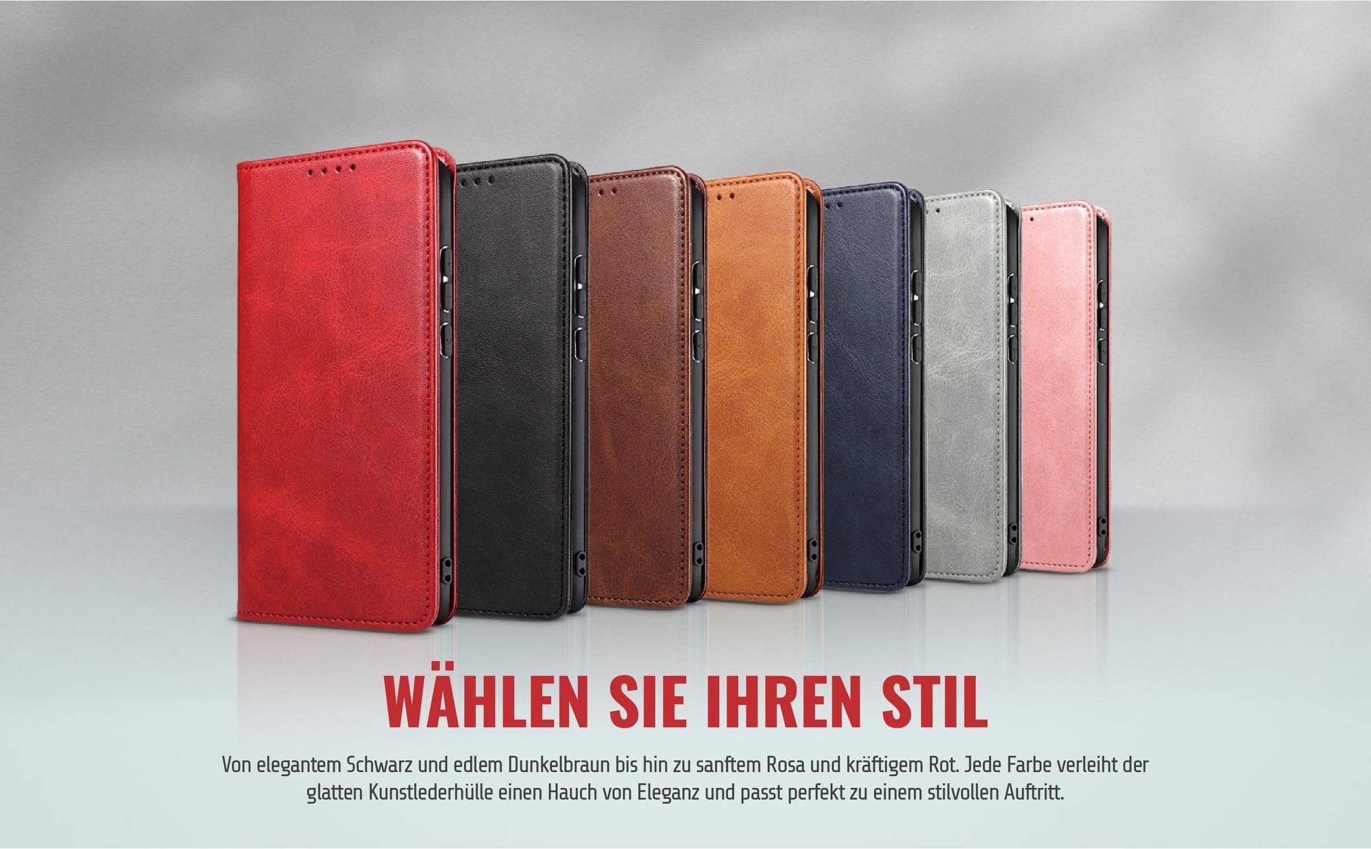 Wallet-Hüllen für das Samsung Galaxy S25+ in verschiedenen Farben und elegantem Design