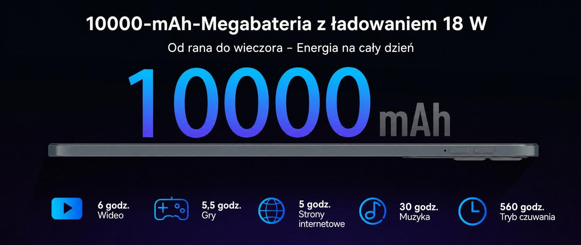 Tablet T60Pro, 13,4 cala, system Android 16, 24 GB (8 + 16) + 256 GB/2 TB pamięci zewnętrznej (TF), bateria 10000 mAh, wyświetlacz 2K Incell / 120 Hz / Wi-Fi 5G, w zestawie: etui, mysz, klawiatura, słuchawki przewodowe