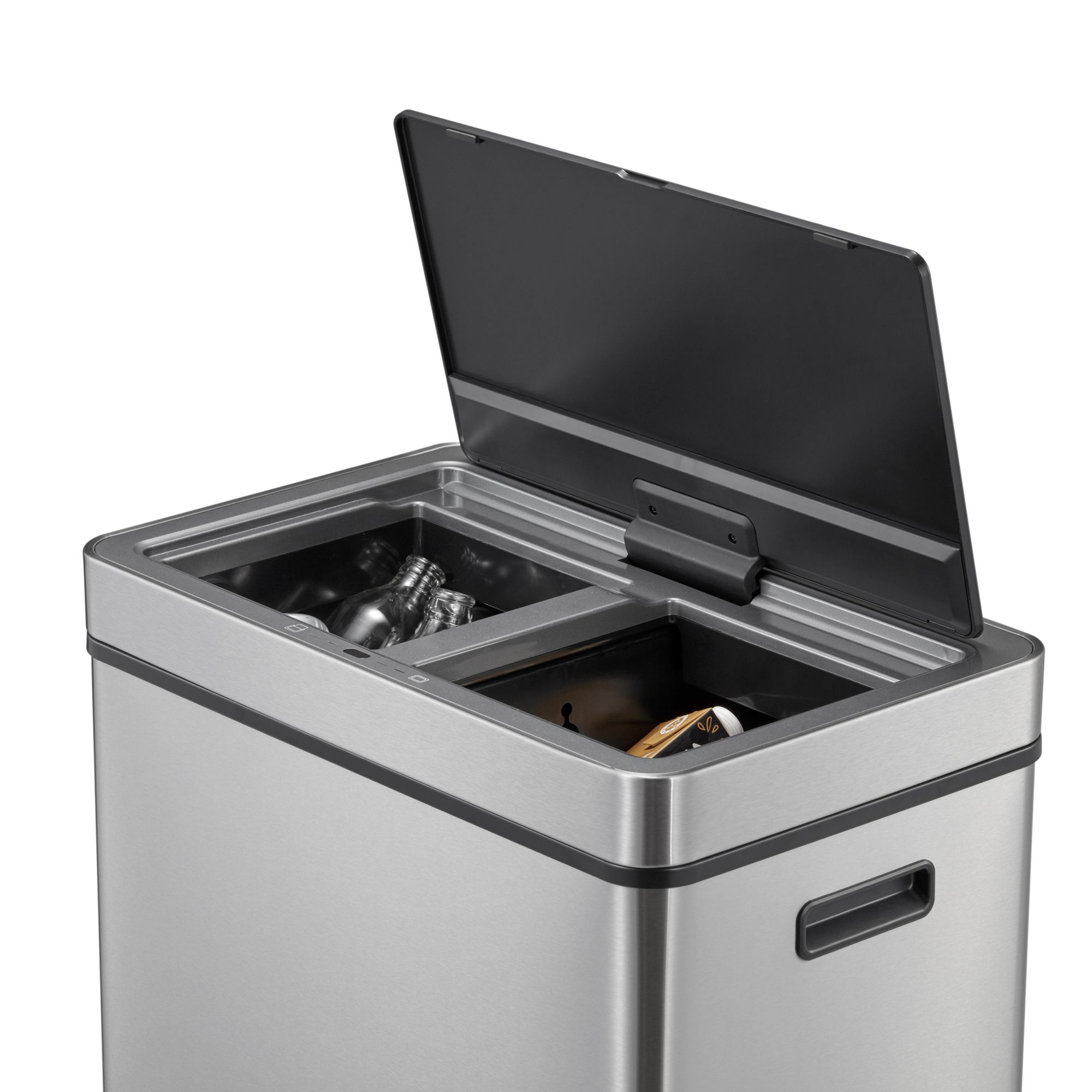 EKO - Mirage Plus Sensor Recycler 30+30 liter - Stainless steel Plastic - Matt Edelstahl