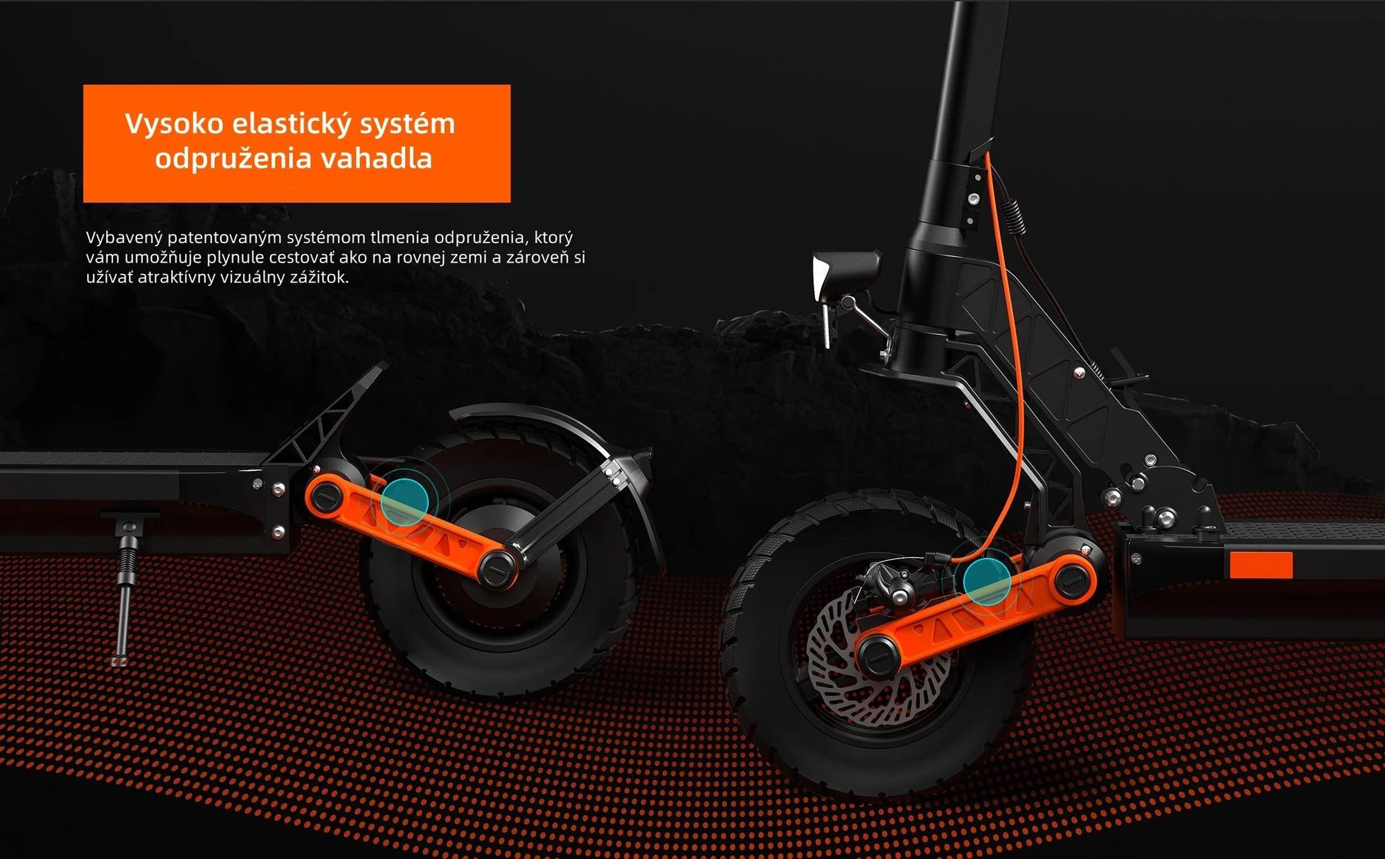Elektrický Kolobežka JOYOR S5 S Certifikátom ABE - 500W Motor 48V13AH Batéria 45KM Dojazd Kotúčová Brzda - Čierna