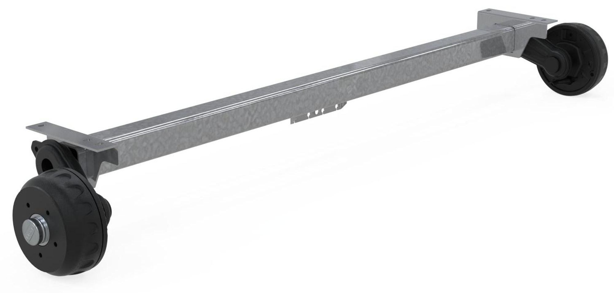 KNOTT gebremste Achse 1350 kg 1000 mm für schwere Anhänger und Autotransporter
