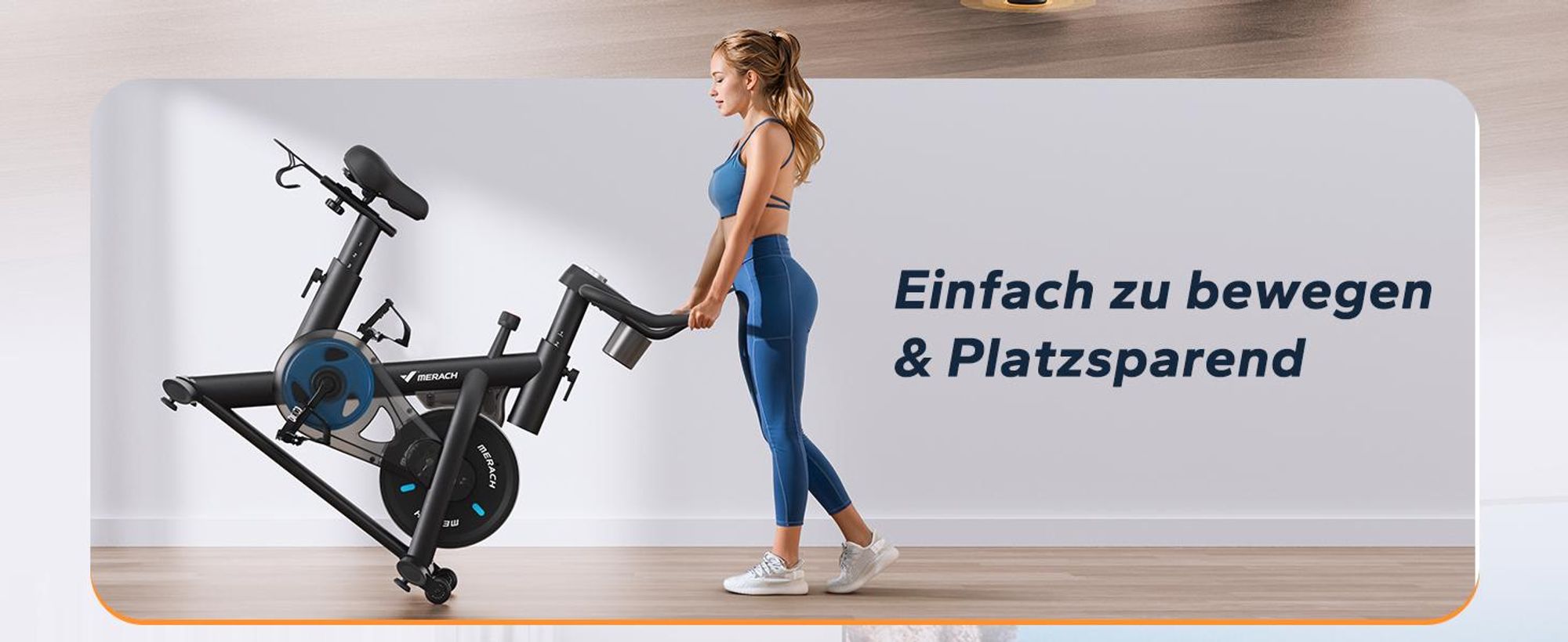 Heimtrainer Fahrrad mit magnetischem Widerstand – leiser Ergometer mit LCD, App, Tablet-Halter, Hantelrack, verstellbarem Sitz, bis 136 kg