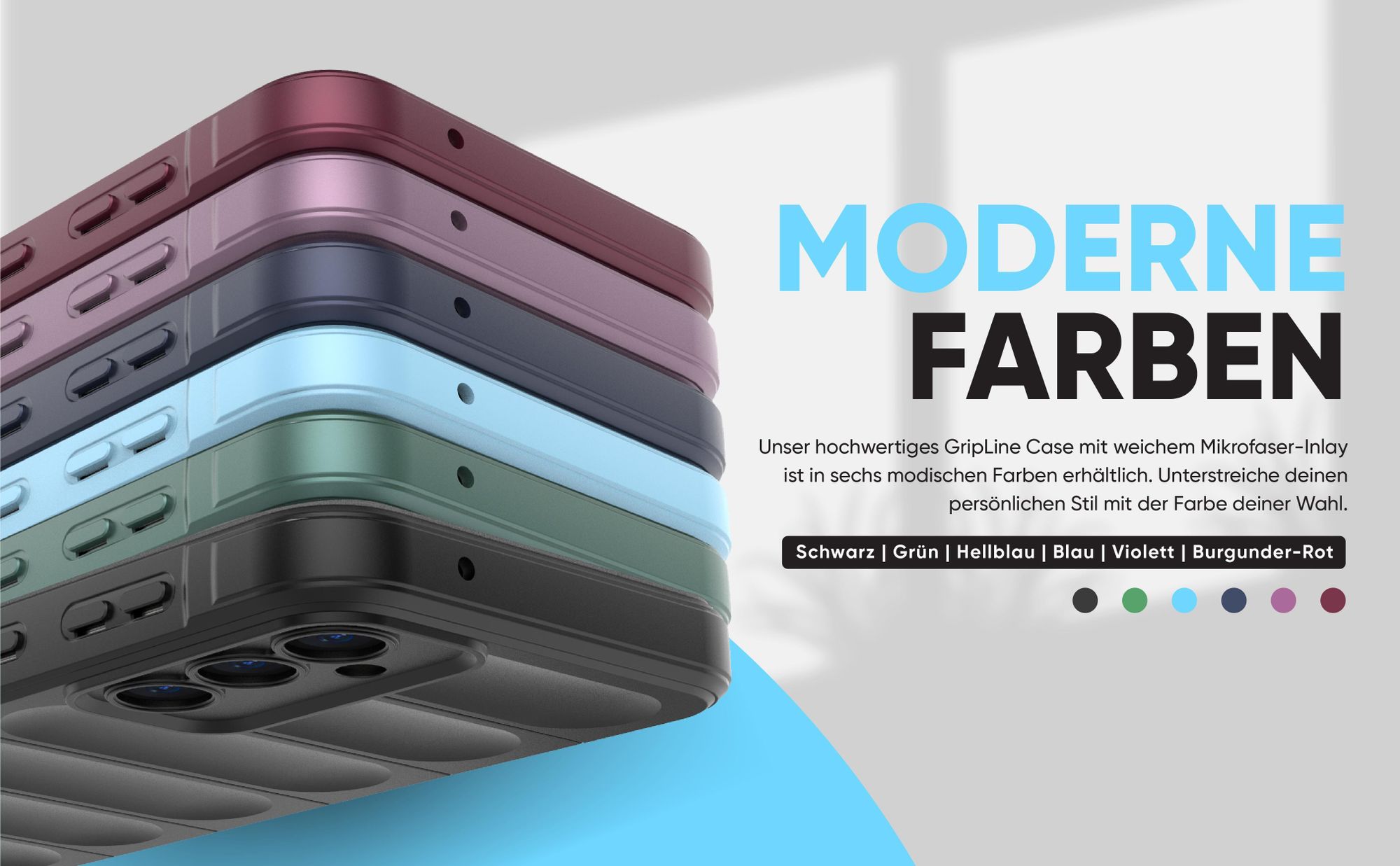 Handyhülle für das Samsung Galaxy S23 FE - verschiedene Farben und modernes Design