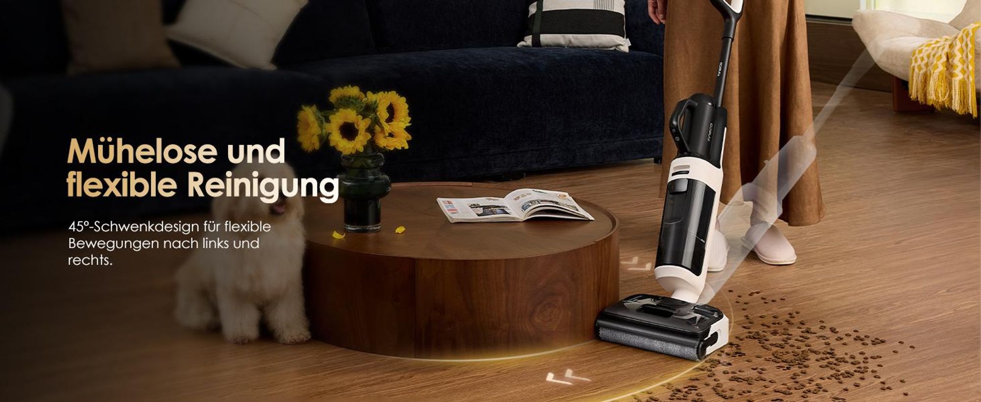 Tineco Floor ONE Switch S6 Stretch Breeze Nass Trockensauger 180° Lay-Flat 85°C Flashdry 5-in-1 Selbstreinigung Handstaubsauger (Stretch S6 Combo)