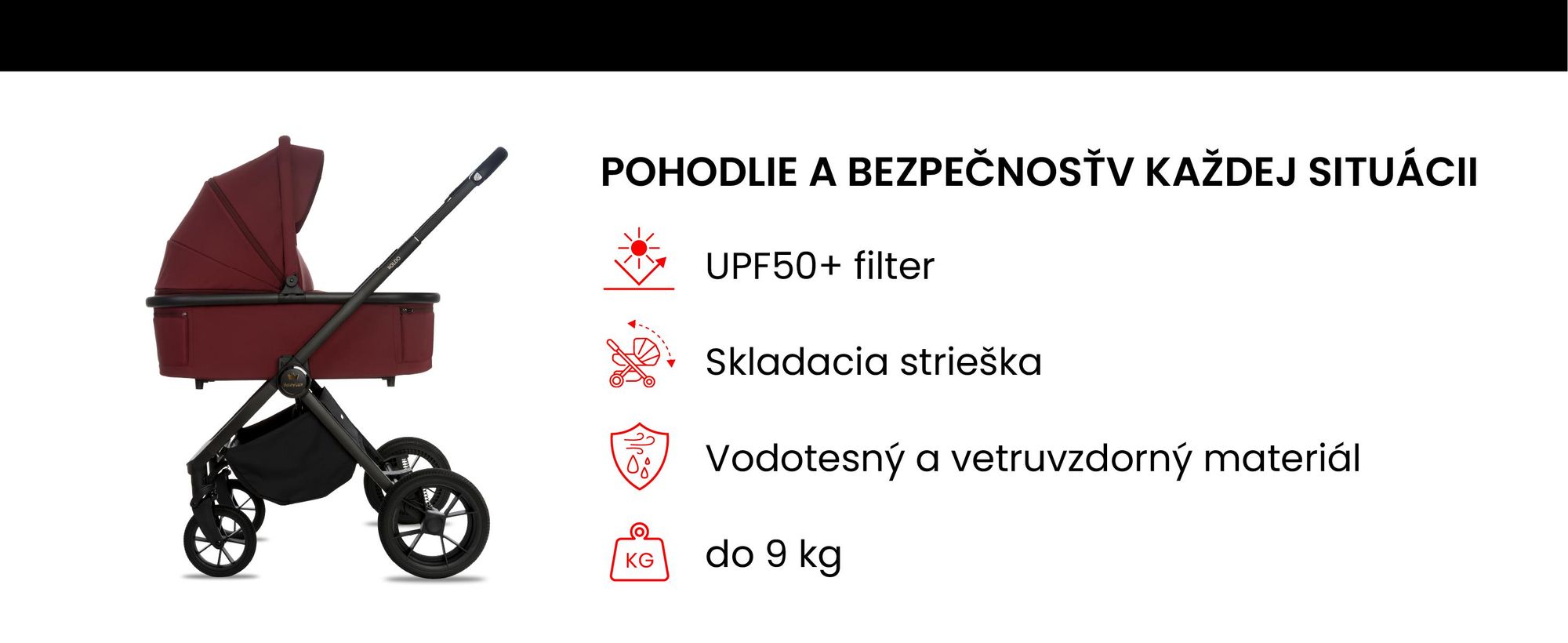 BabyLux® Kočík 4v1 Set BOLDO, Skladací a ľahký, Kombinovaných Kočíkov Vrátane Vaničky, Cestovného Kočíka, Autosedačky I-Size, Základne do Auta, UV 50+