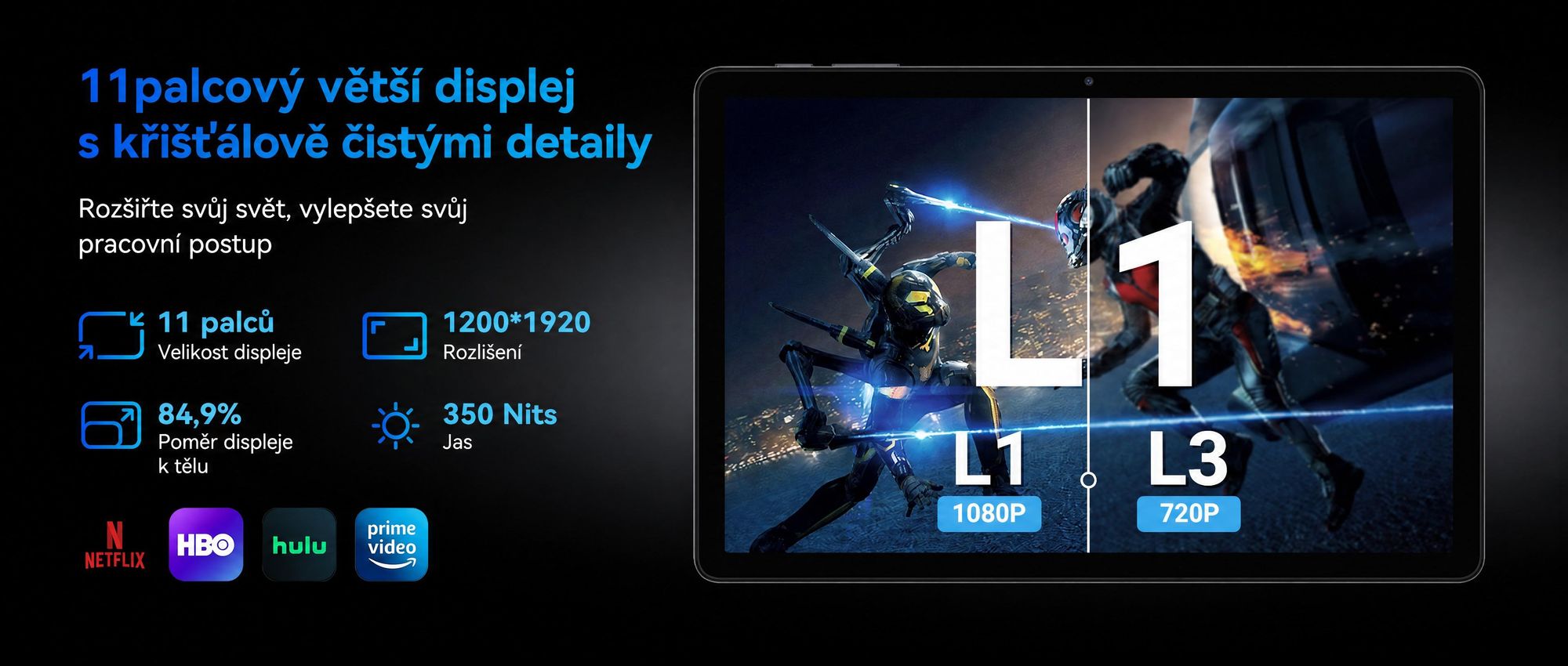 T90 Android 16 tablet s klávesnicí a stylusem - 11"tablet, 24+128GB/2TB TF,1920x1200FHD+, osmijádrový procesor, 8000 mAh, Face ID, 13MP+5MP,GPS