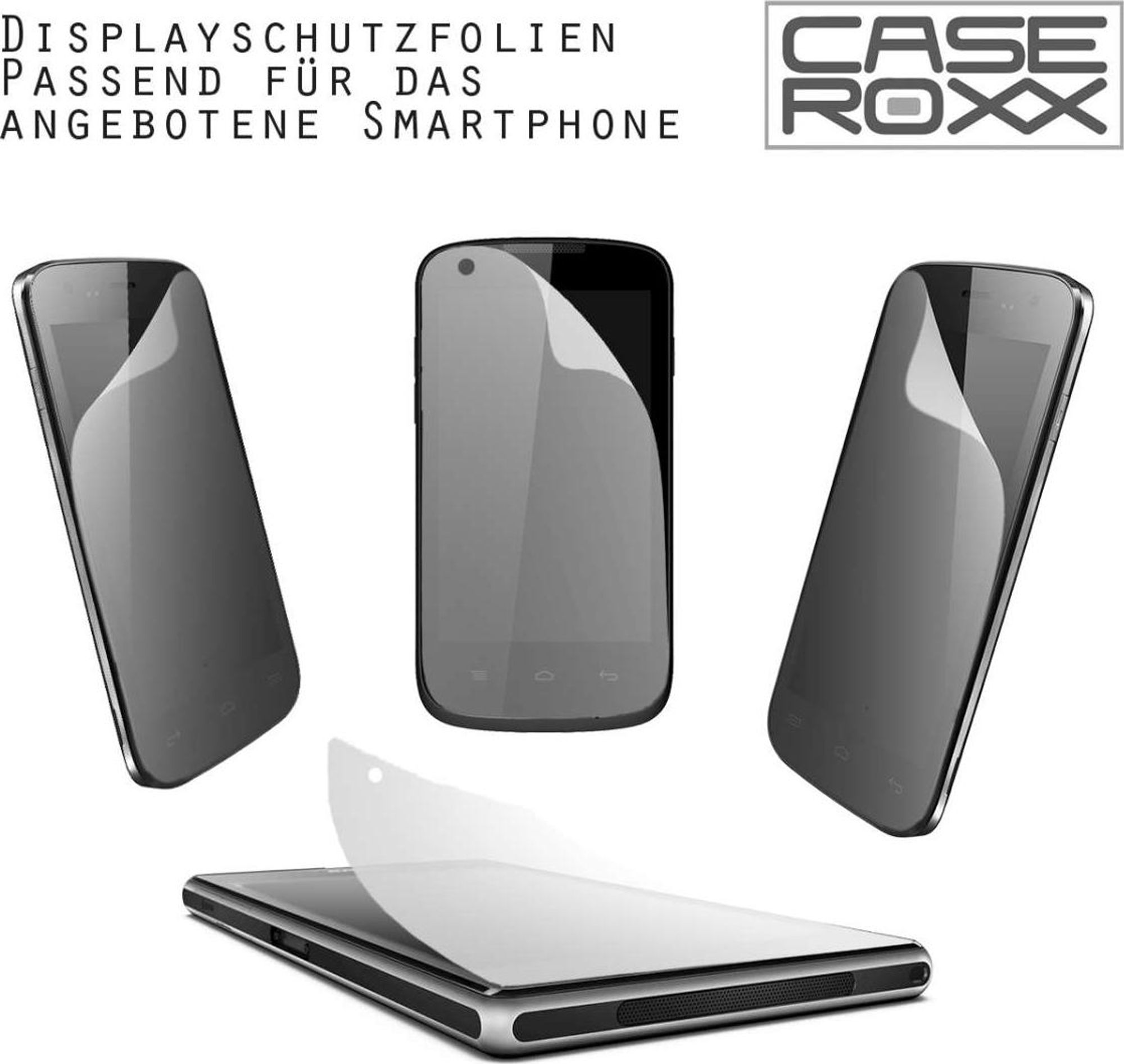 TPU-Hülle für Gigaset GS195 schwarz mit Folie Bild 4