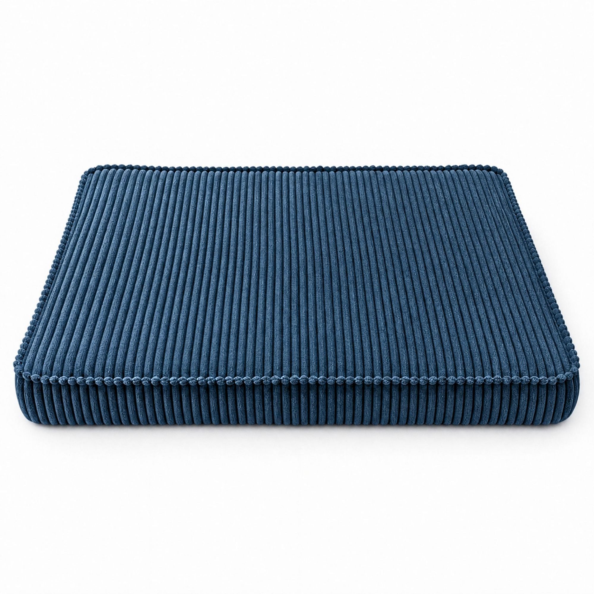 HUNDEBETT HUNDEKISSEN HUNDEMATTE CORD XL 120x80 CM Dunkelblau