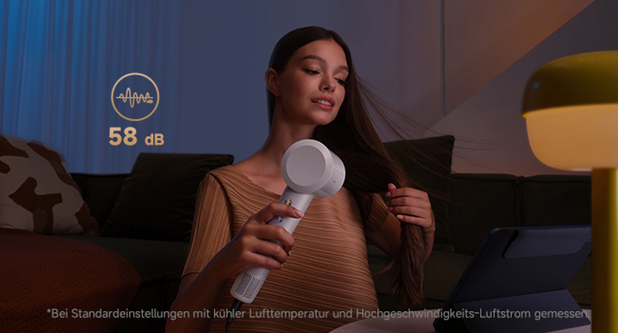 MOVA Turbo Ionen Haartrockner, 110.000 U/min Motor, 4 Temperatur- & 2 Luftstufen, 200 Mio. Ionen, 330g leicht, 8 Modi, ideal für Reise
