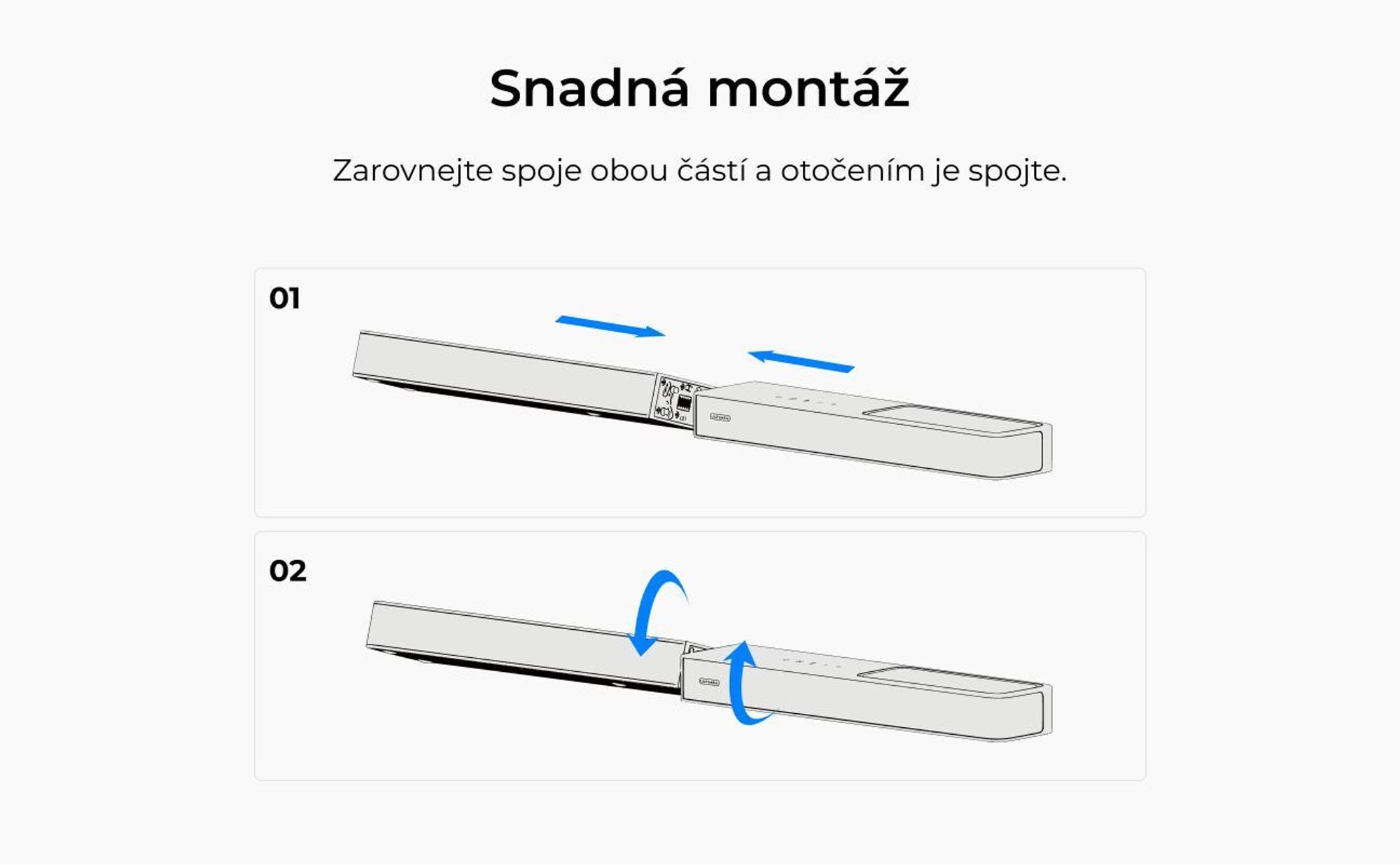 ULTIMEA 3.1.2kanálový soundbar s Dolby Atmos, prostorový systém pro TV s 6,5palcovým subwooferem, Bluetooth 5.4, HDMI eARC, 360 W, Skywave F30 Boom