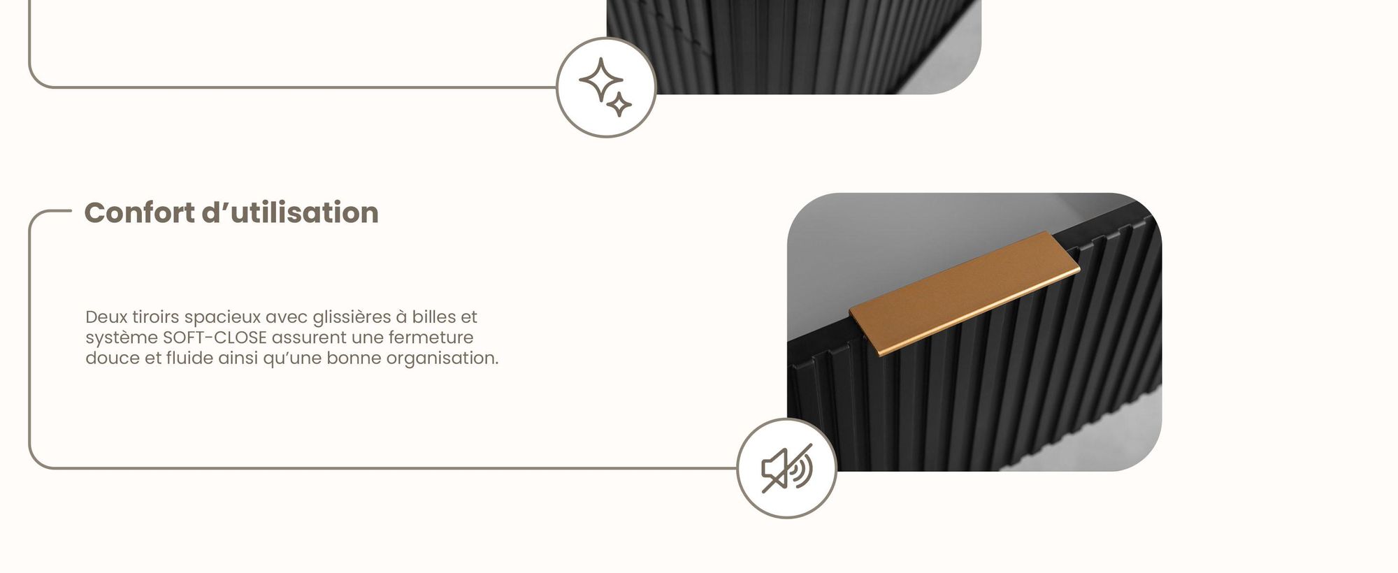 Armoire salle bain 120 cm Noir Mat Bois
