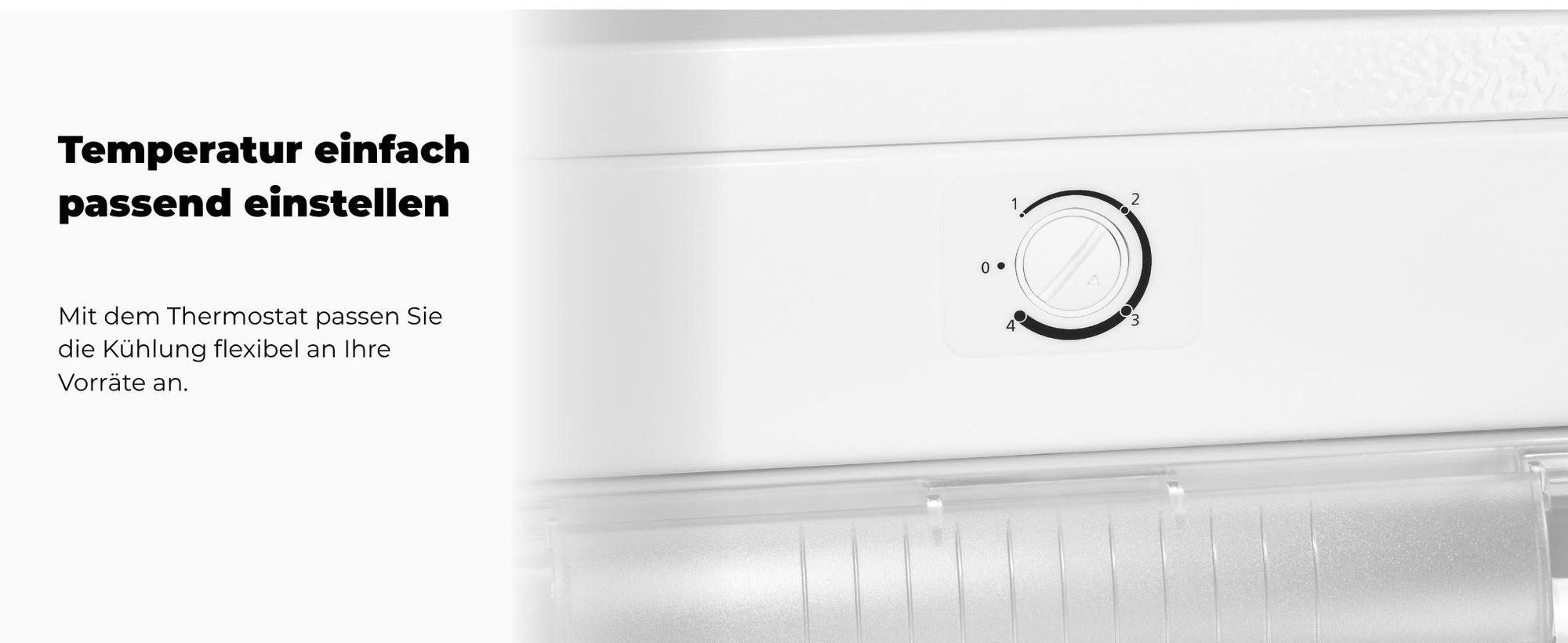 Exquisit Gefrierschrank, 145 Liter, Standgerät, 4-Sterne-Gefrieren, -18 °C, Gefrierschubladen, leise, GS5145-050C weiss