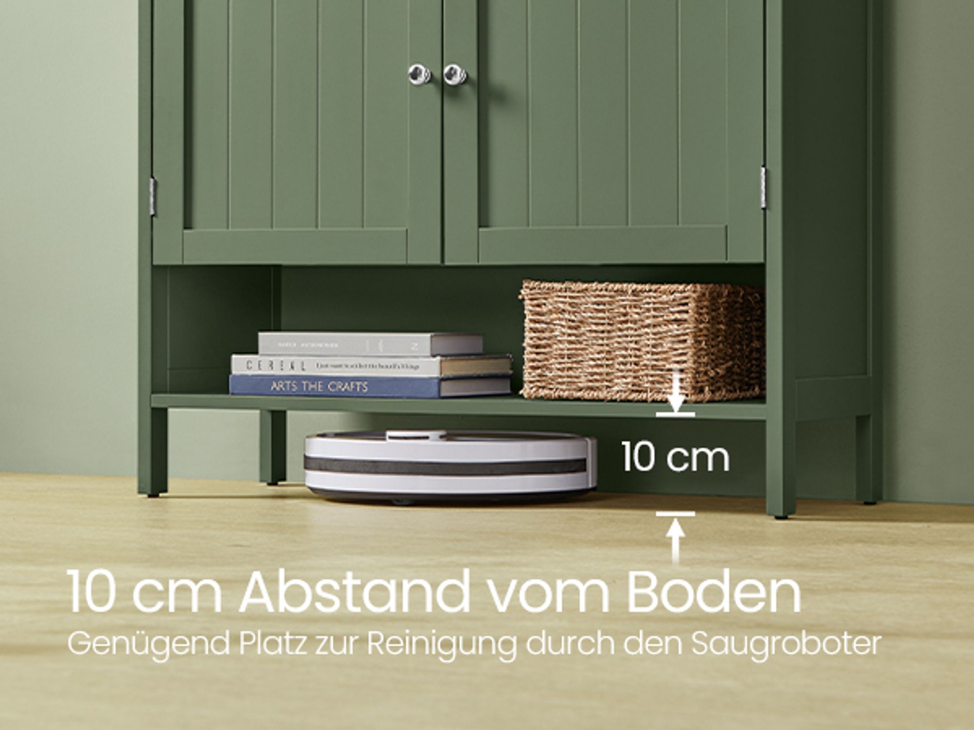 VASAGLE Schuhschrank moderner Landhausstil, mit höhenverstellbaren Ablagen, 35 x 80 x 70 cm