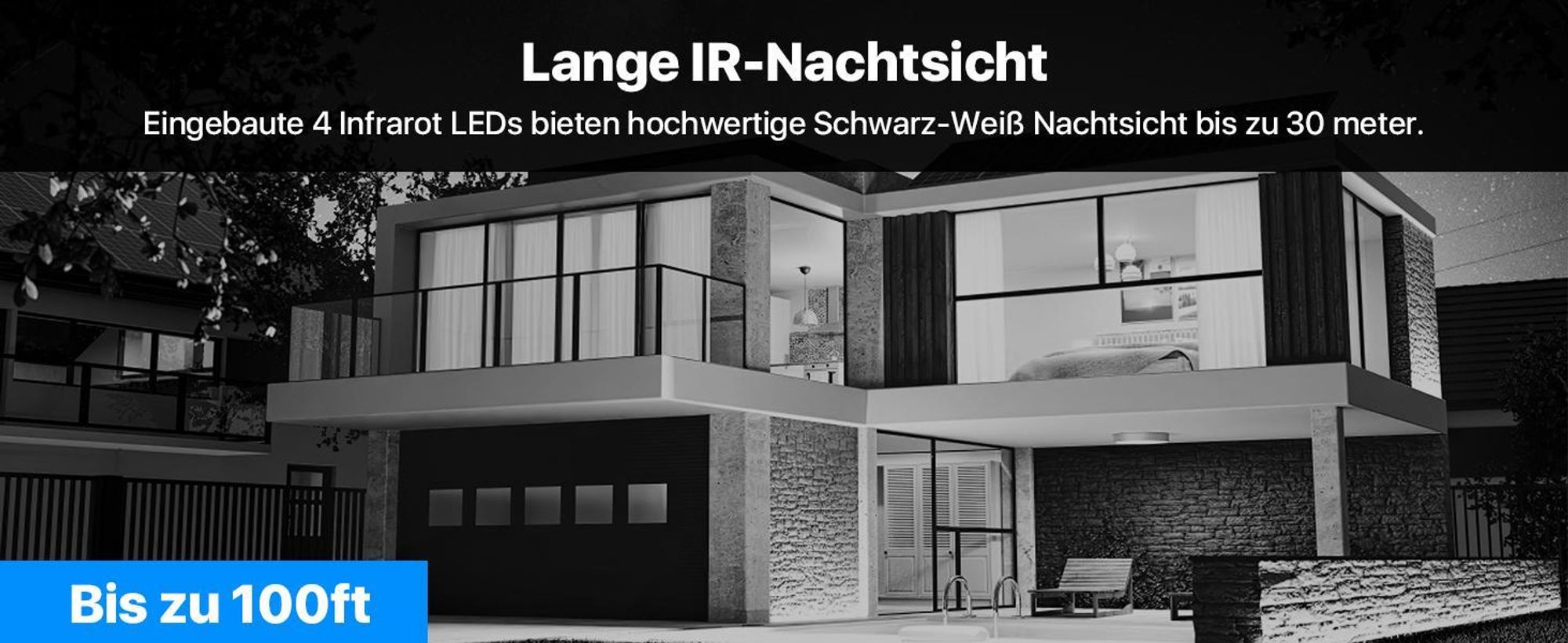 ZOSI 3MP Überwachungskamera Set WLAN Aussen ohne Festplatte, 4X Pan Tilt IP Dome Kamera 355°/140° Schwenkbar, Personenerkennung, Farbnachtsicht