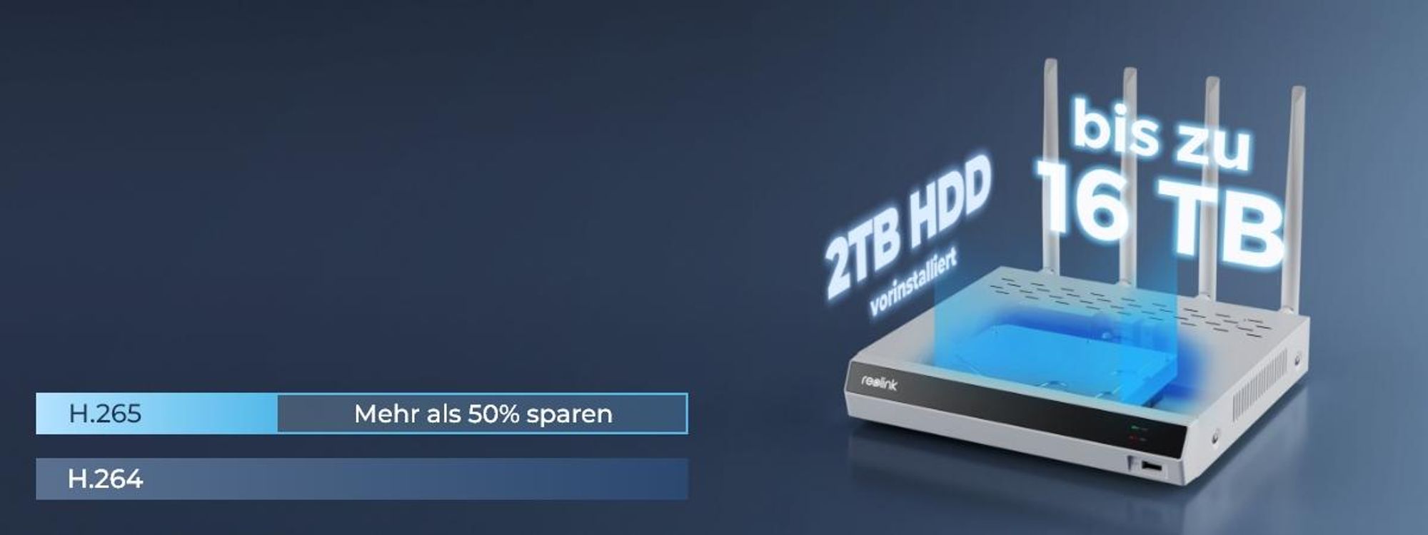 Reolink RLK12-800WPT4 Überwachungssystem, 4X 4K 8MP WiFi 6 PT Überwachungskamera & 16CH 2TB HDD WiFi NVR, Auto-Tracking, Smarte Erkennung, Nachtsicht