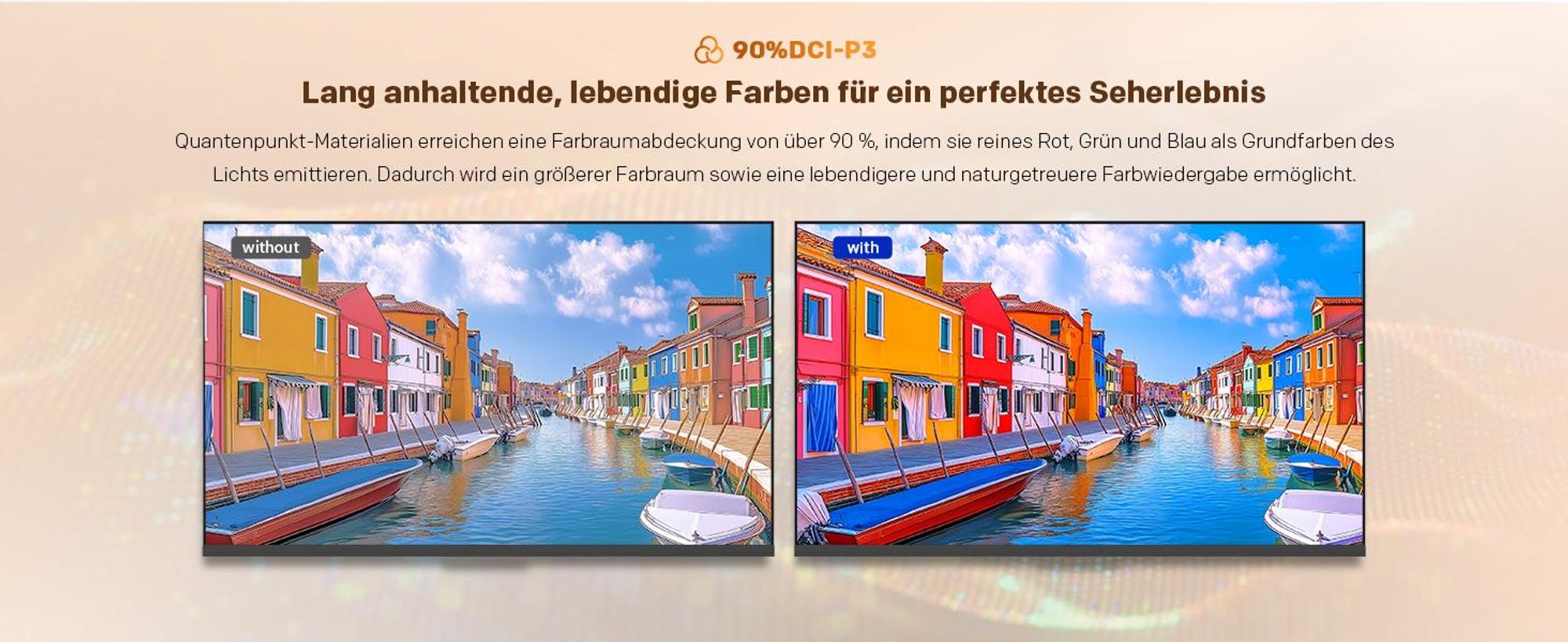 coocaa 32 Zoll QLED HD Smart TV (Google TV, HDR10, Triple Tuner DVB-T2/C/S2, Netflix, Prime Video, YouTube, VESA 20x10) WM-Fernseher