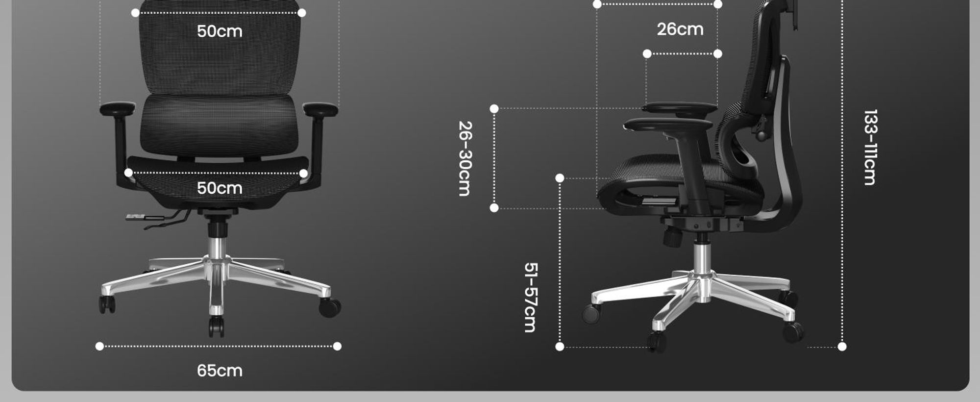 FLEXISPOT ErgoX Ergonomischer Bürostuhl, Schreibtischstuhl, 3D-Armlehnen & Kopfstütze, 5D-verstellbare Rückenlehne, Tragfähigkeit von 136 kg, Schwarz