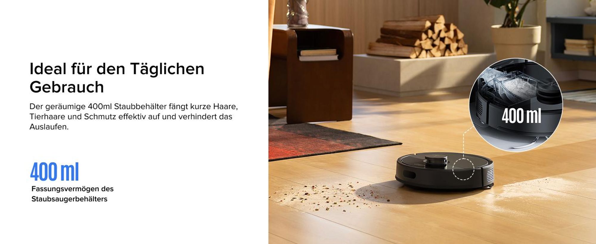 Roborock Q7 L5 Saugroboter, Dual Anti-Tangle System, 8000 Pa Staubsauger Roboter, Präzise Navigation, Smart No-Go Zone, Einstiegsleistung, für Perfekt