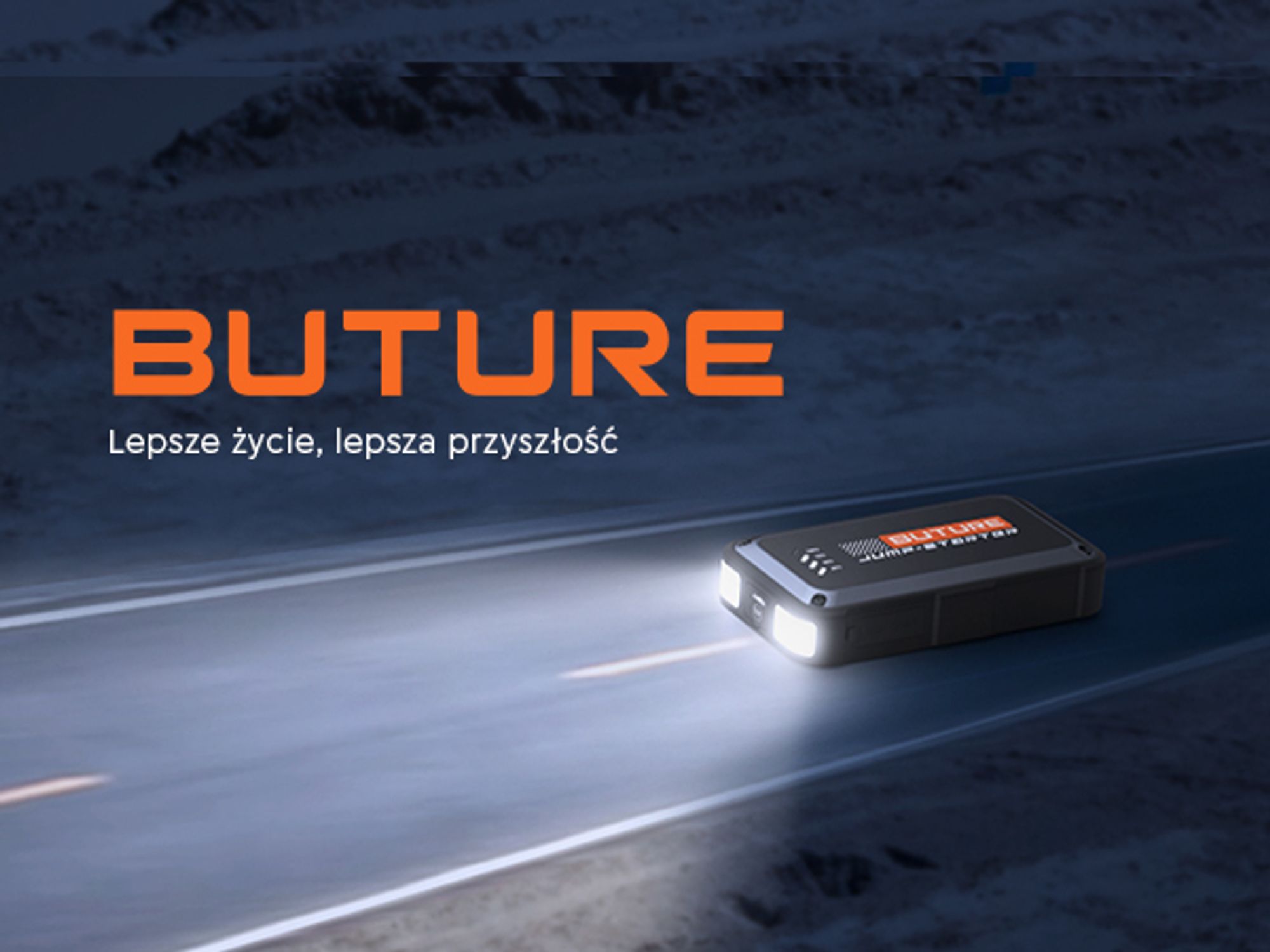Buture Jump Starter Power Bank, 3000A szczytowy prąd, PD45W szybkie ładowanie, Starter Power Bank samochodowy Jump Starter, Beta08