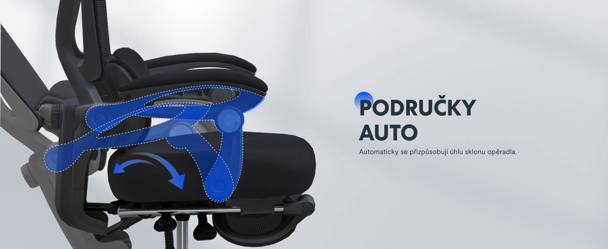 Ergonomická kancelářská židle FLEXISPOT s 3D opěrkou hlavy, nastavitelnou bederní opěrkou, funkcí houpání 90-135°, spojovacími područkami, podnožkou, 136 kg černá