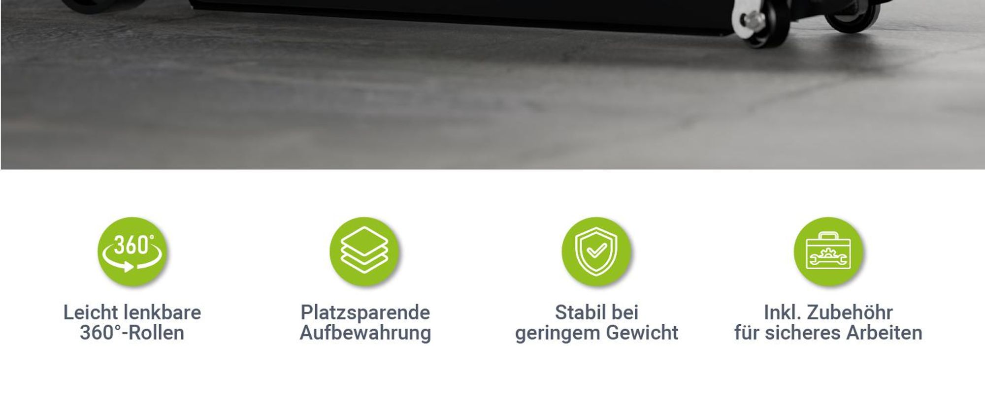 Juskys Wagenheber 2,5 t, hydraulisch mit Transportbox & Zubehör – Schwarz/Grün
