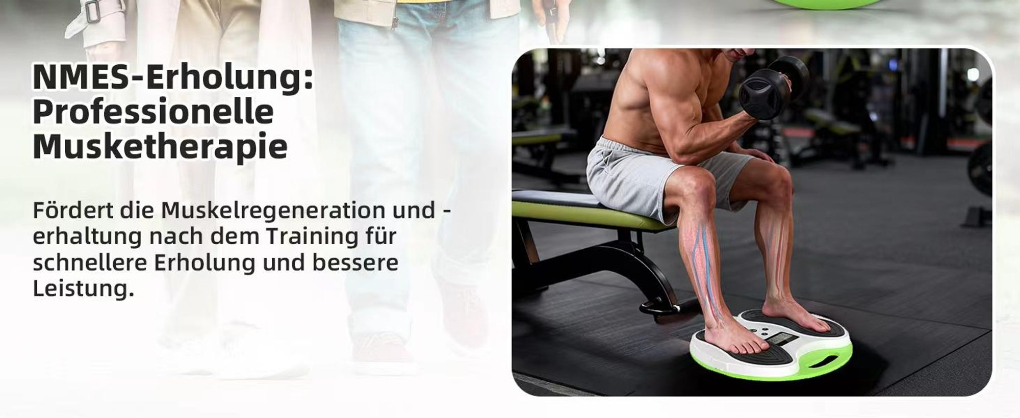 EMS Fußmassagegerät für Durchblutung & Schwellungen – Elektrischer Foot Circulation Stimulator