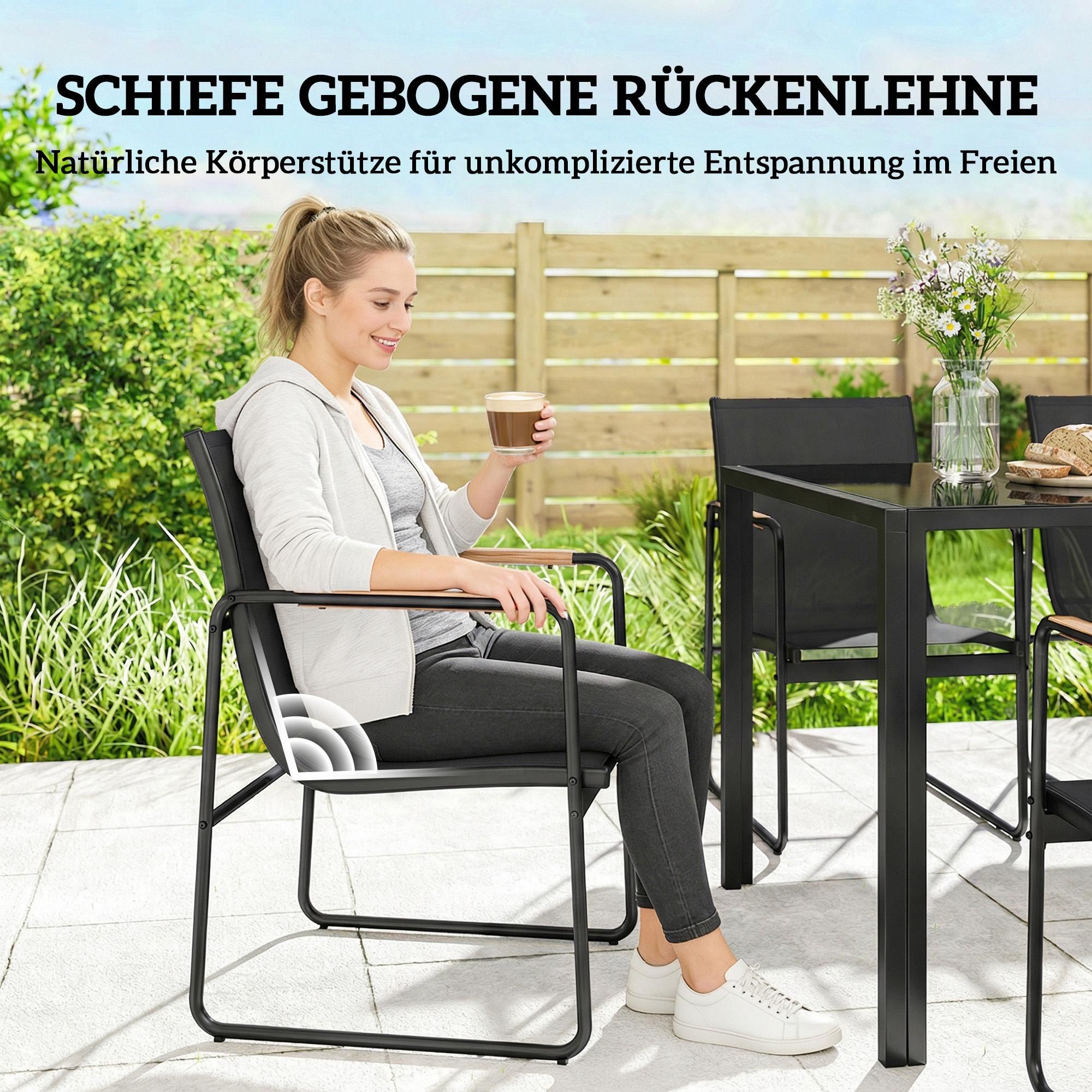 Terrassenmöbel Gartentisch Sitzgarnitur Terrassengarnitur