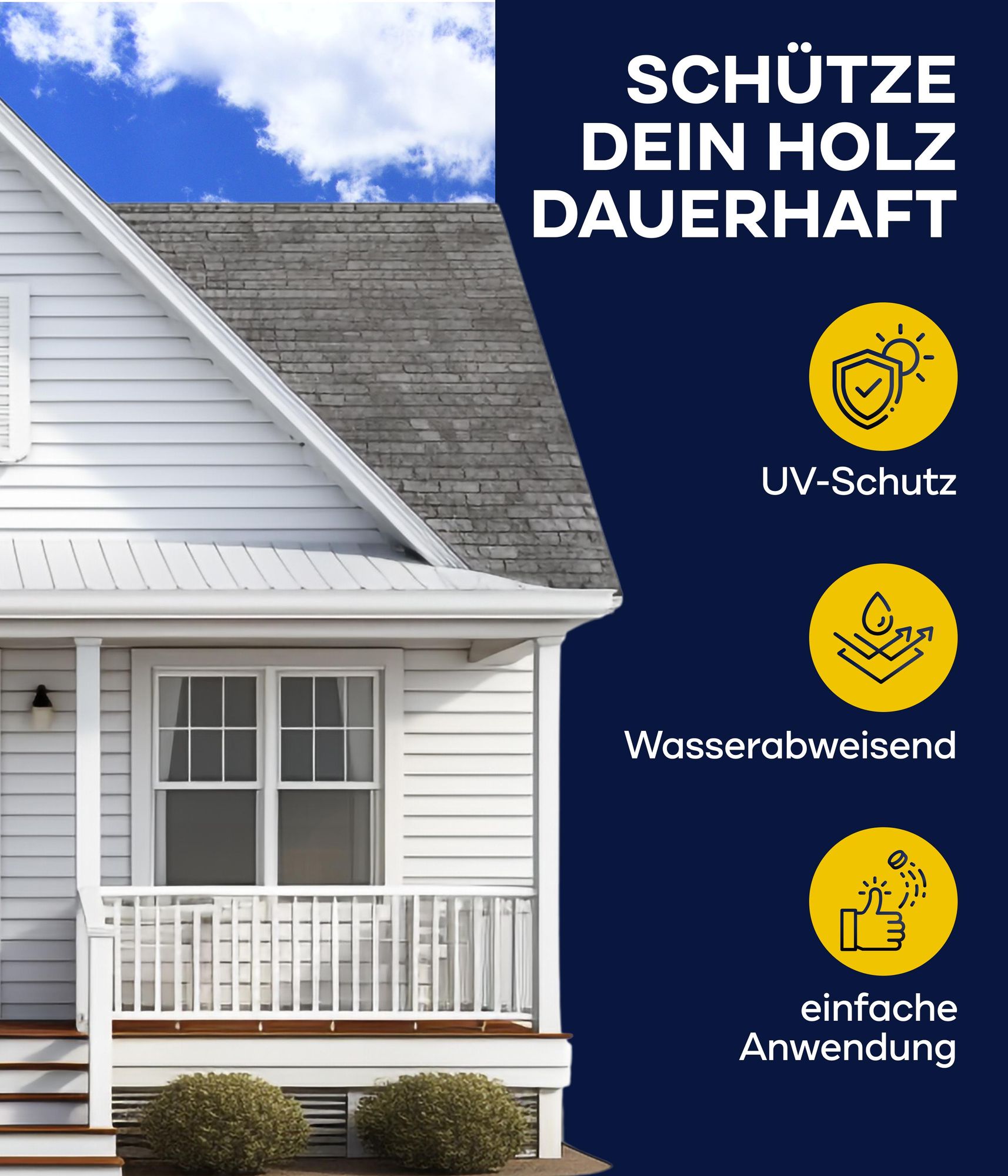 Plid Holz-Isoliergrund 1,5l Weiß für 6m² / Sperrgrund für Holzfarbe - Holzgrundierung für Wetterschutzfarbe sperrt Holzinhaltsstoffe ab