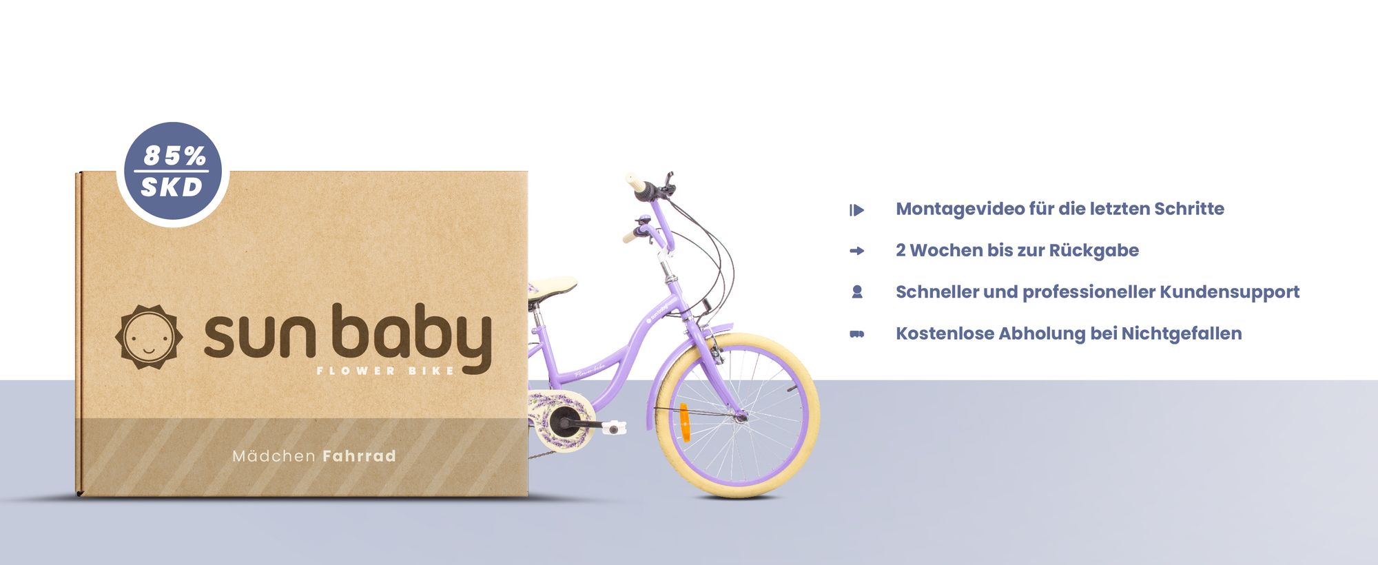 SUN BABY Flower Bike Kinderfahrrad 20 Zoll Mädchen, Fahrrad für Kinder ab 6 Jahre, 6-Gang Shimano, V-Brake, Gepäckträger, Reflektoren