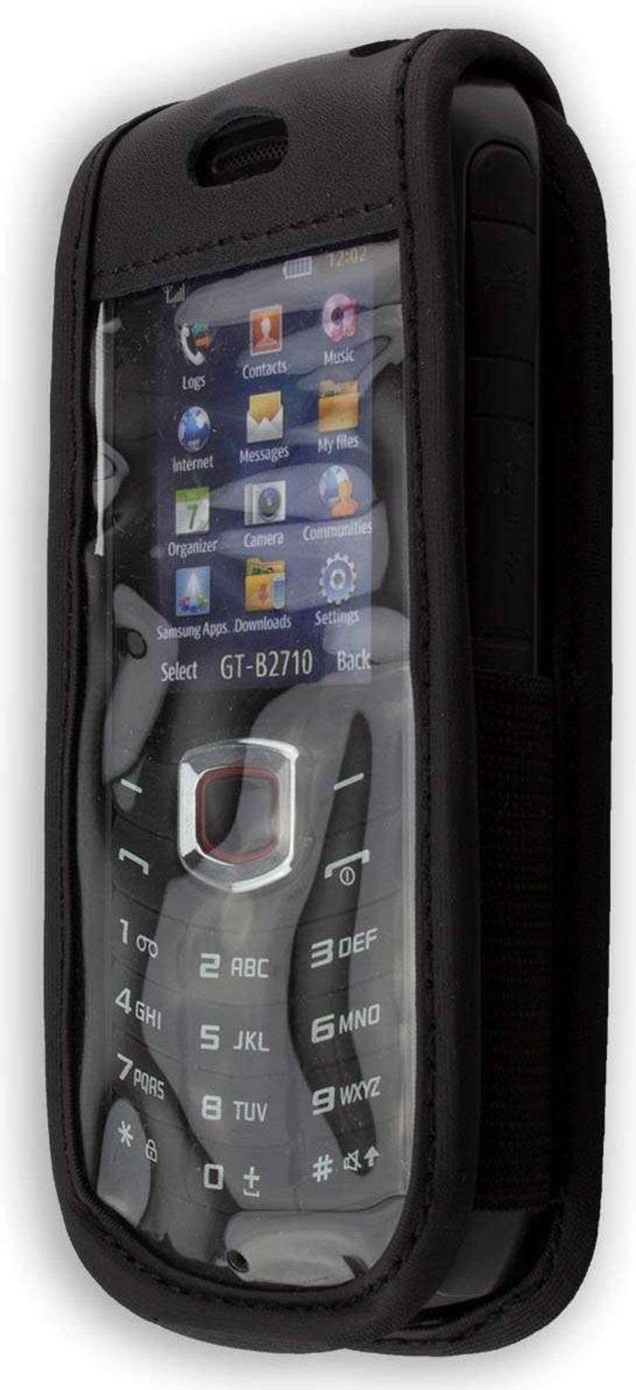 caseroxx Ledertasche mit Gürtelclip kompatibel mit Samsung B2710 aus Echtleder, Tasche mit Gürtelclip und Sichtfenster  Bild 4