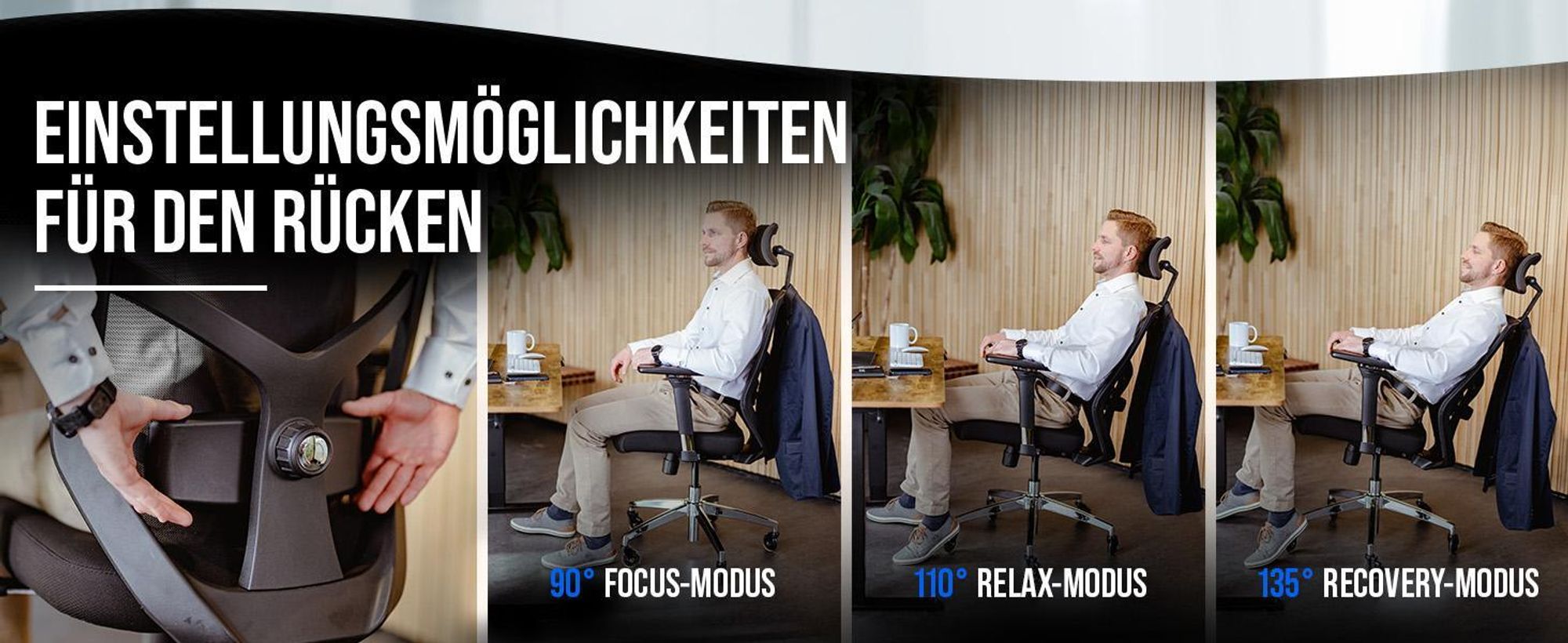 ELITESEATS Bürostuhl Ergonomisch [Kratzerfreie Rollen, Atmungsaktiv] Ergonomischer Schreibtischstuhl | Büro Stuhl 150 kg Belastbar | Computerstuhl