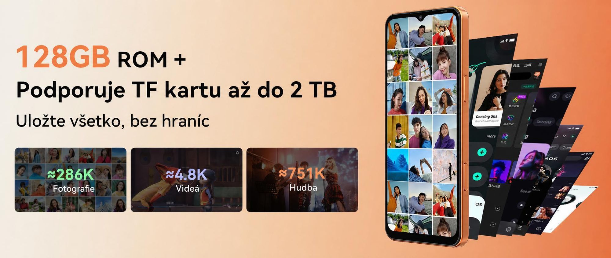 2026 Blackview WAVE 7C – mobilný telefón bez zmluvy, 6,56", Android 16, 16 GB + 64 GB/2 TB TF, Face ID, 5000 mAh, 32 MP, Dual-SIM, Wi-Fi 5, IP54