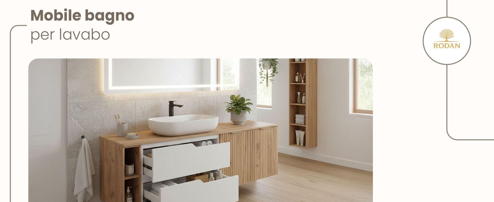 RODAN, mobile bagno, mobile sotto lavabo, mobile bagno moderno, mobili per il bagno