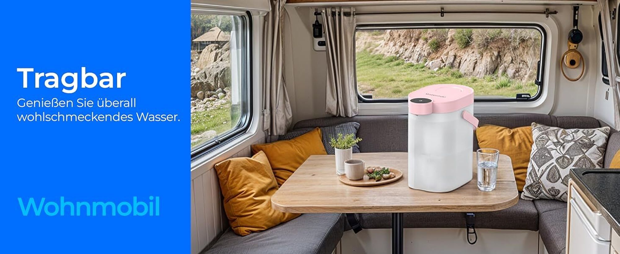 Waterdrop FreshTaste Wasserenthärte Elektrischer Wasserfilter Kanne, 4L Wasserfilter Spender für Kühlschrank, Reduziert Kalk, Chlor