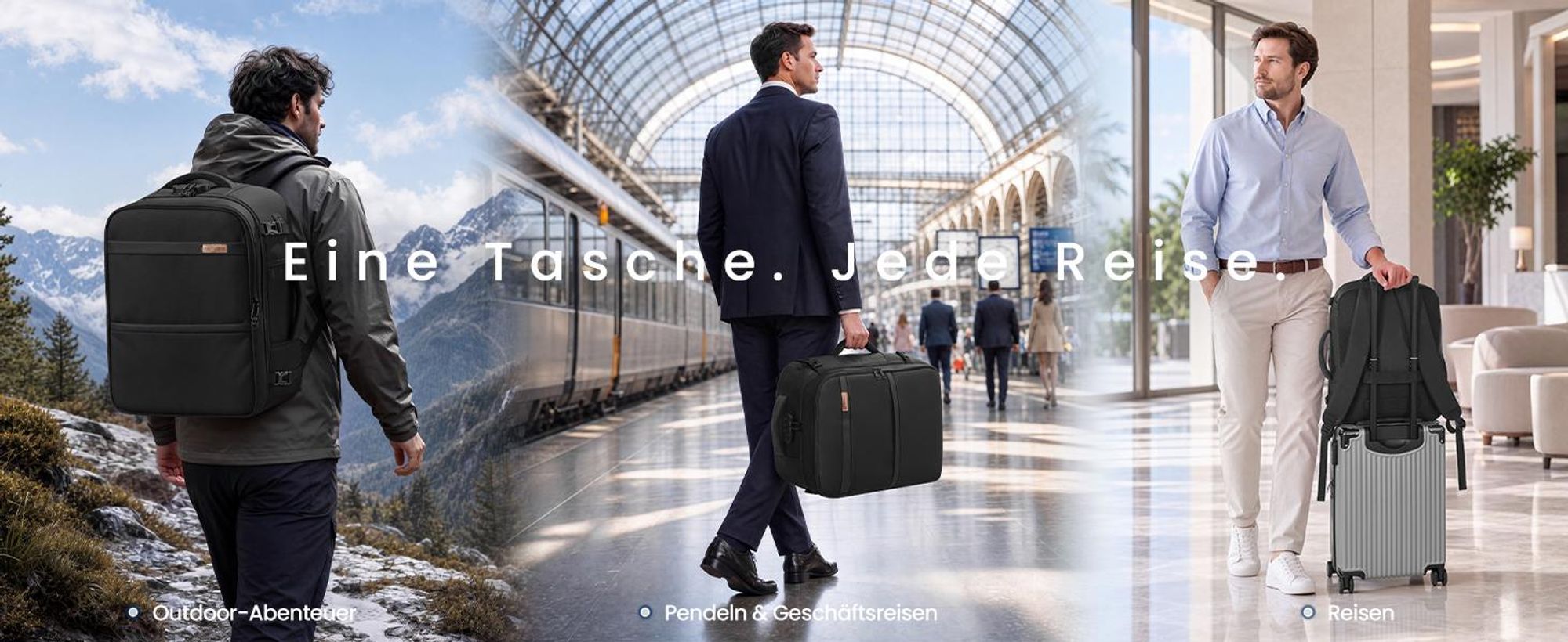 SONGMICS Handgepäck Rucksack für Ryanair, Wasserdichter Reiserucksack mit 15,6 Zoll Laptopfach, 30 L, 45 x 36 x 20 cm, Schwarz