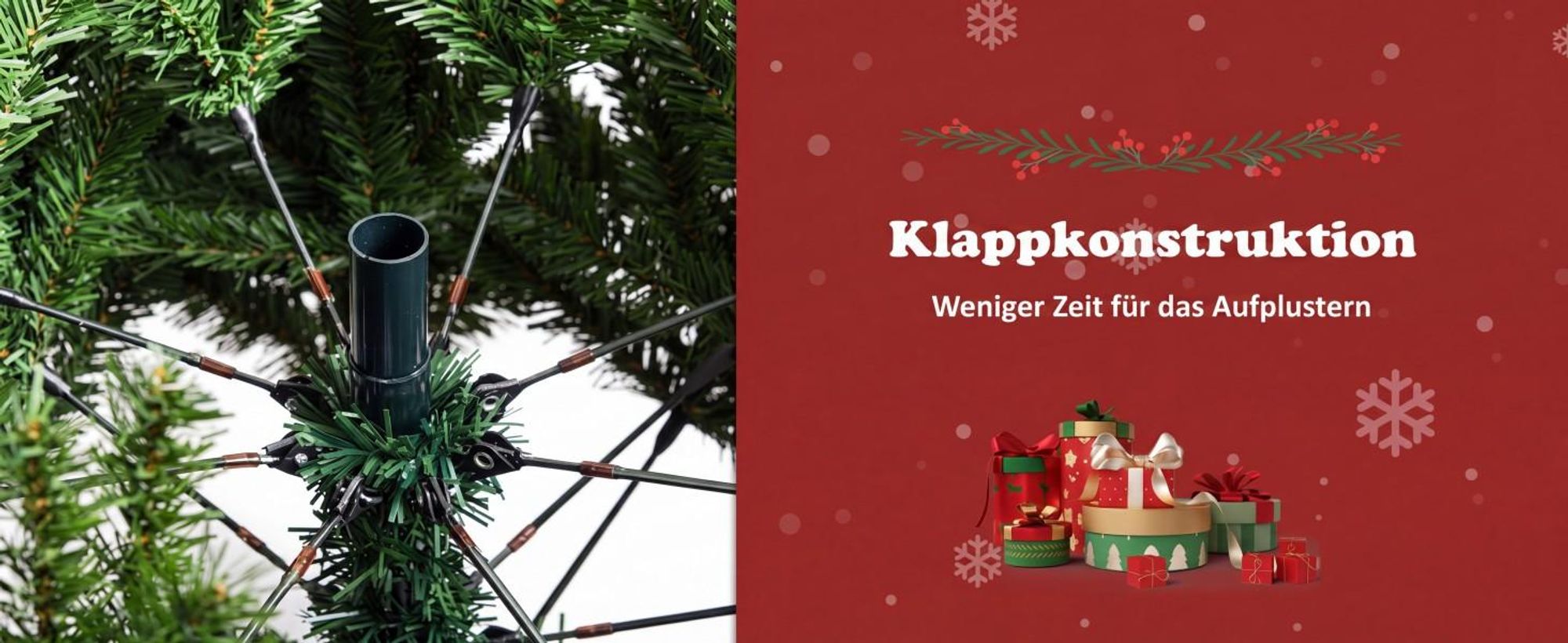 COSTWAY 180cm LED Künstlicher Weihnachtsbaum, Tannenbaum mit 1000 PVC Spitzen, 350 LEDs, 11 Lichtmodi, 5 Farbwechsel & Metallständer, Christbaum Grün