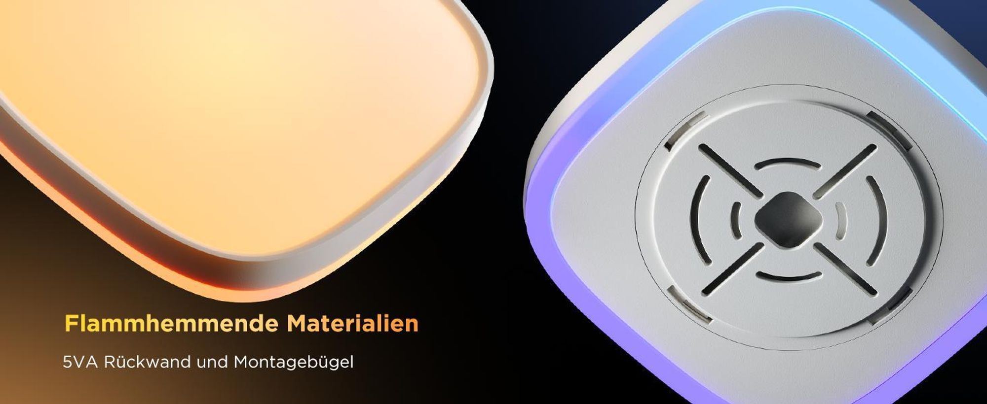 Govee Deckenlampe RGBIC Smart, 2400LM Deckenlampe Schlafzimmer mit 16 Millionen DIY Farben