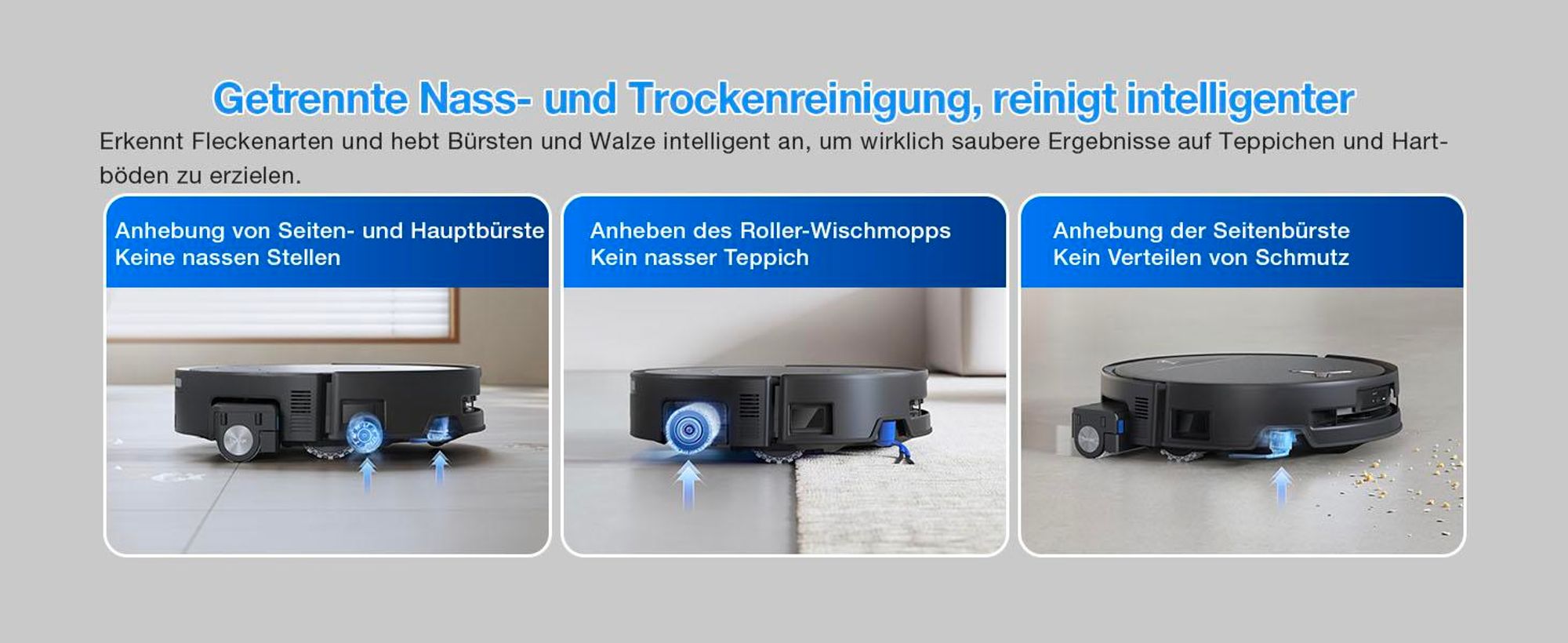 ECOVACS DEEBOT T80S Omni 24.800 Pa Saugroboter mit 2pcs Original-Reinigungslösung, Staubsauger Roboter mit Wischfunktion, Heißlufttrocknung, Schwarz