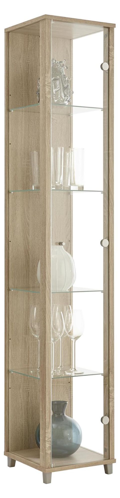 freiraum Glasvitrine OPTIMA – Standvitrine mit 4 Einlegeböden