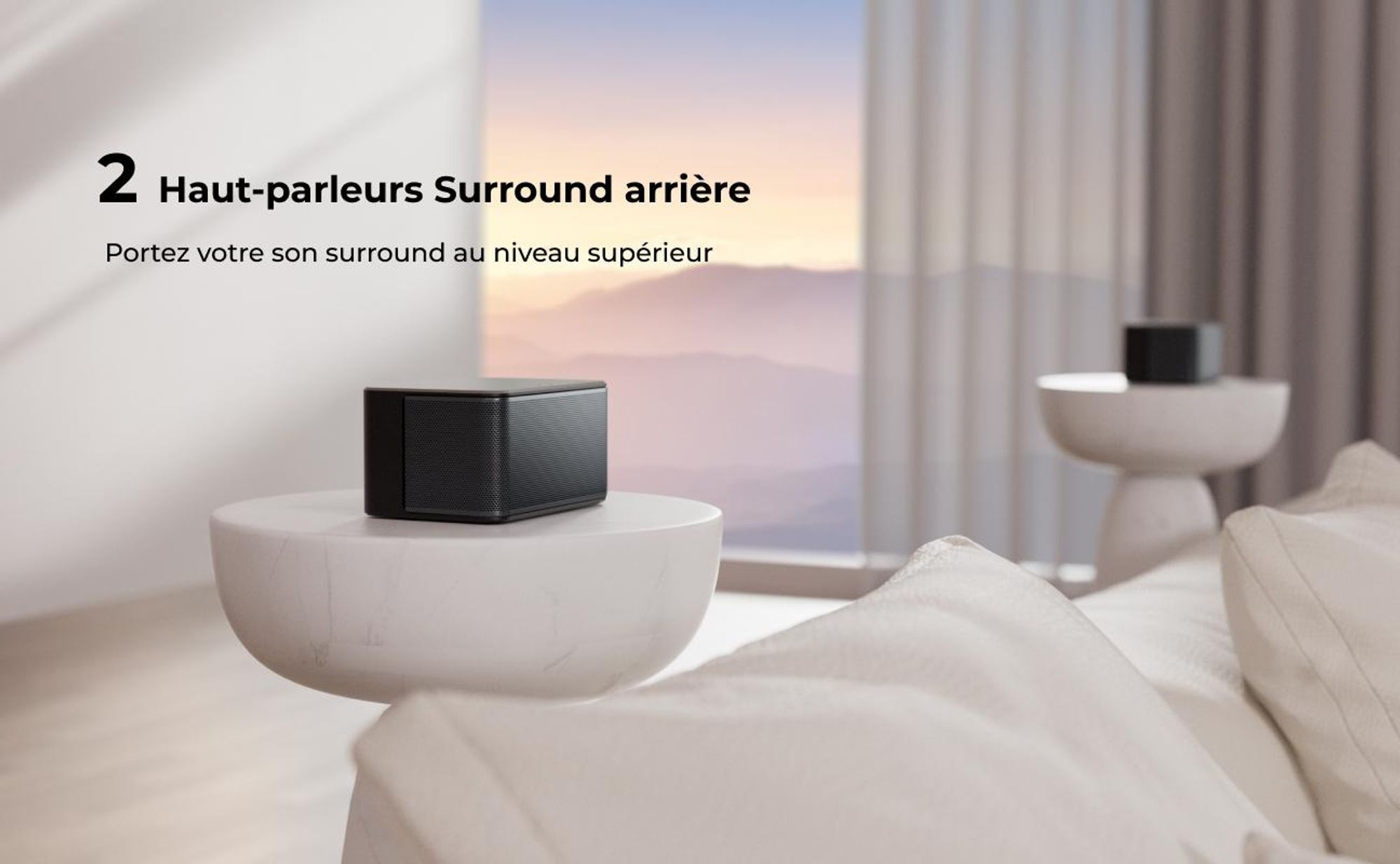 Barre de son ULTIMEA Poseidon M4T 5.1 avec Dolby Atmos, système de son surround 3D, barre de son pour appareils TV, avec caisson de basses, 2 enceintes arrière et Bluetooth 5.3